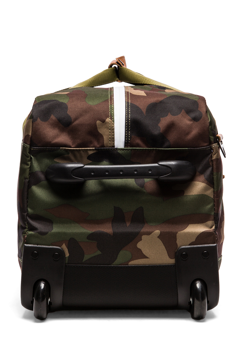 Herschel Supply Co. Wheelie Outfitter Duffle in Woodland Camo/ Orange