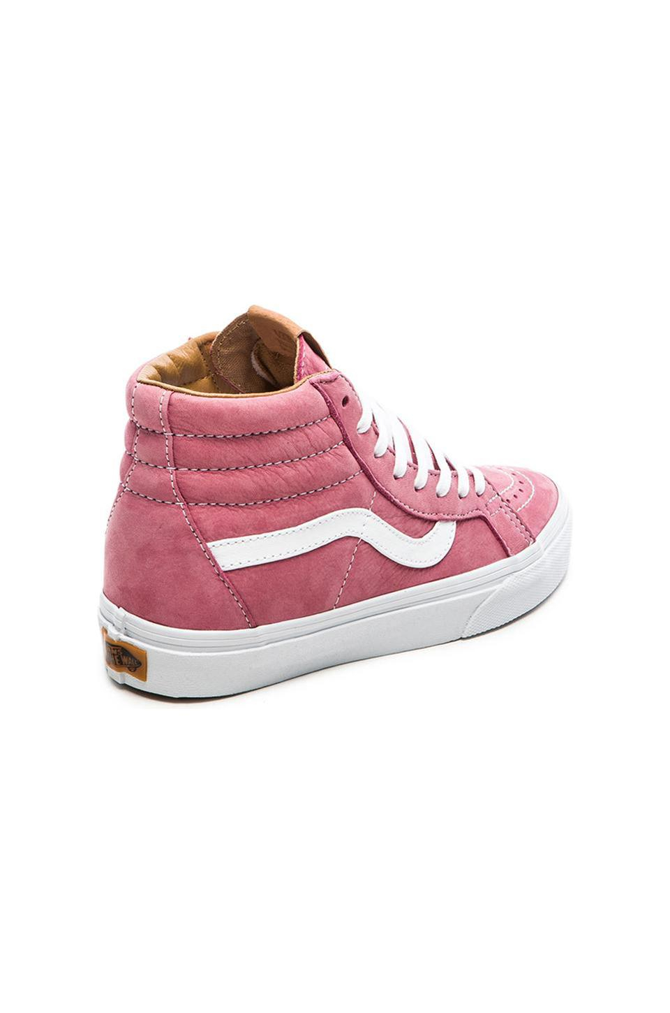 vans sk8 hi pink leather