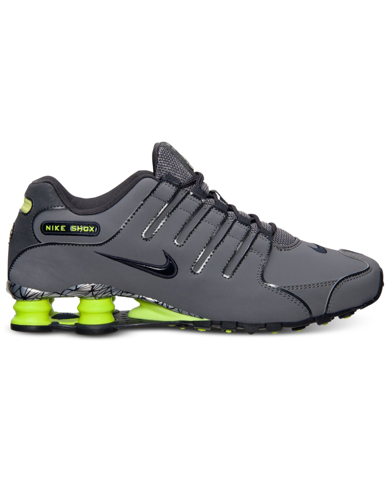 Lyst - Nike Men'S Shox Nz Eu Running Sneakers From Finish Line in Gray for Men