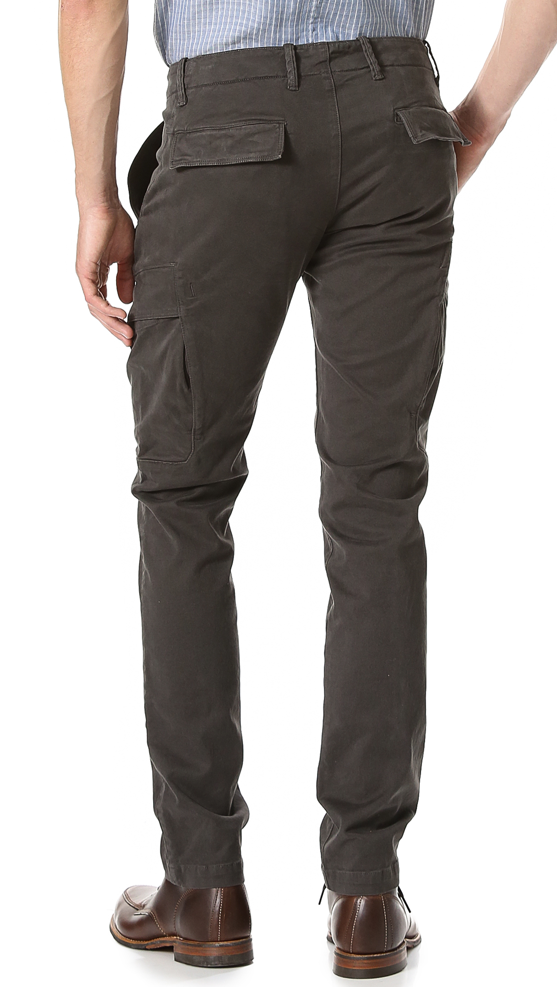 Stone island Skinny Cargo Pants in Brown for Men | Lyst