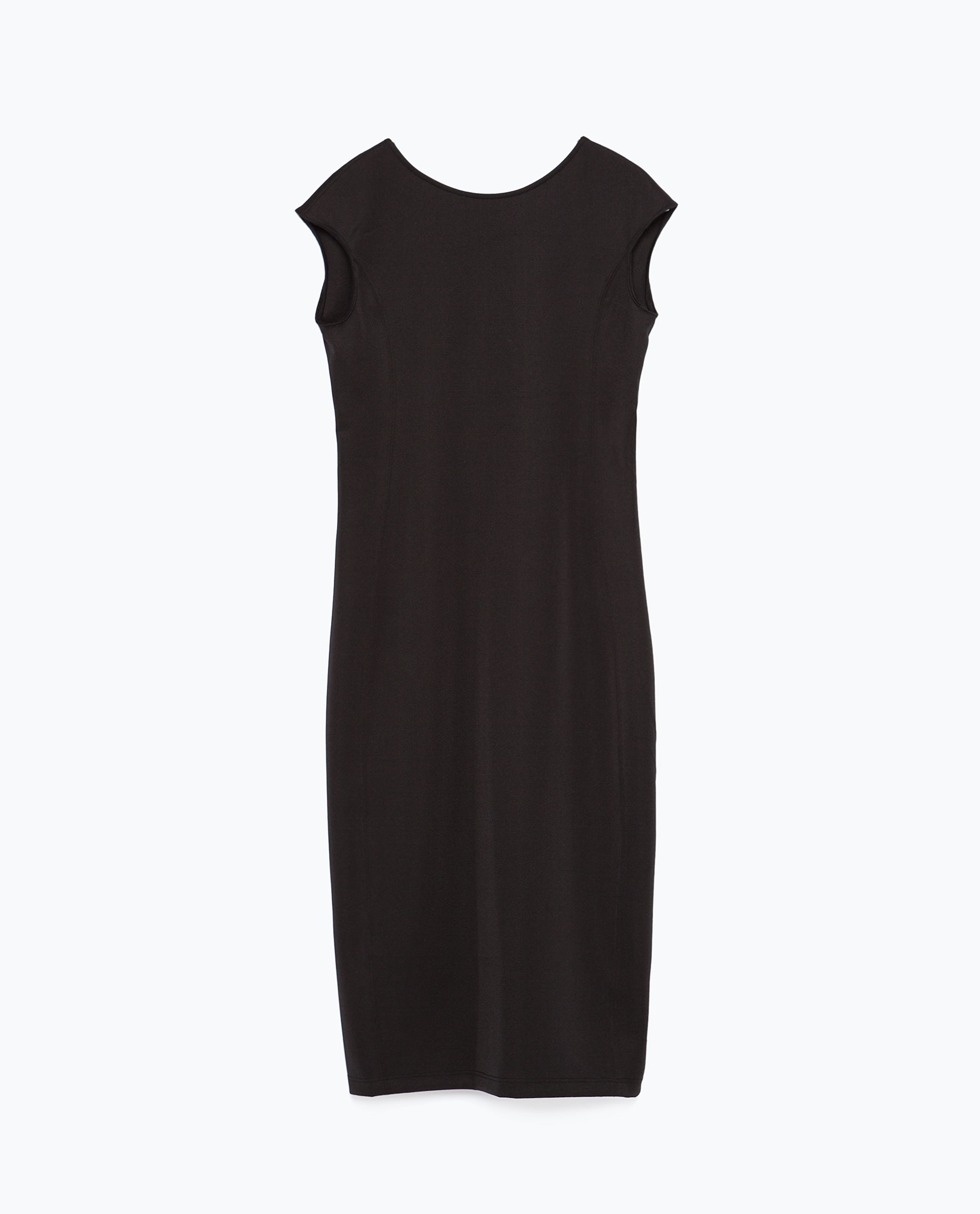 Zara MidLength Tailored Dress in Black Lyst