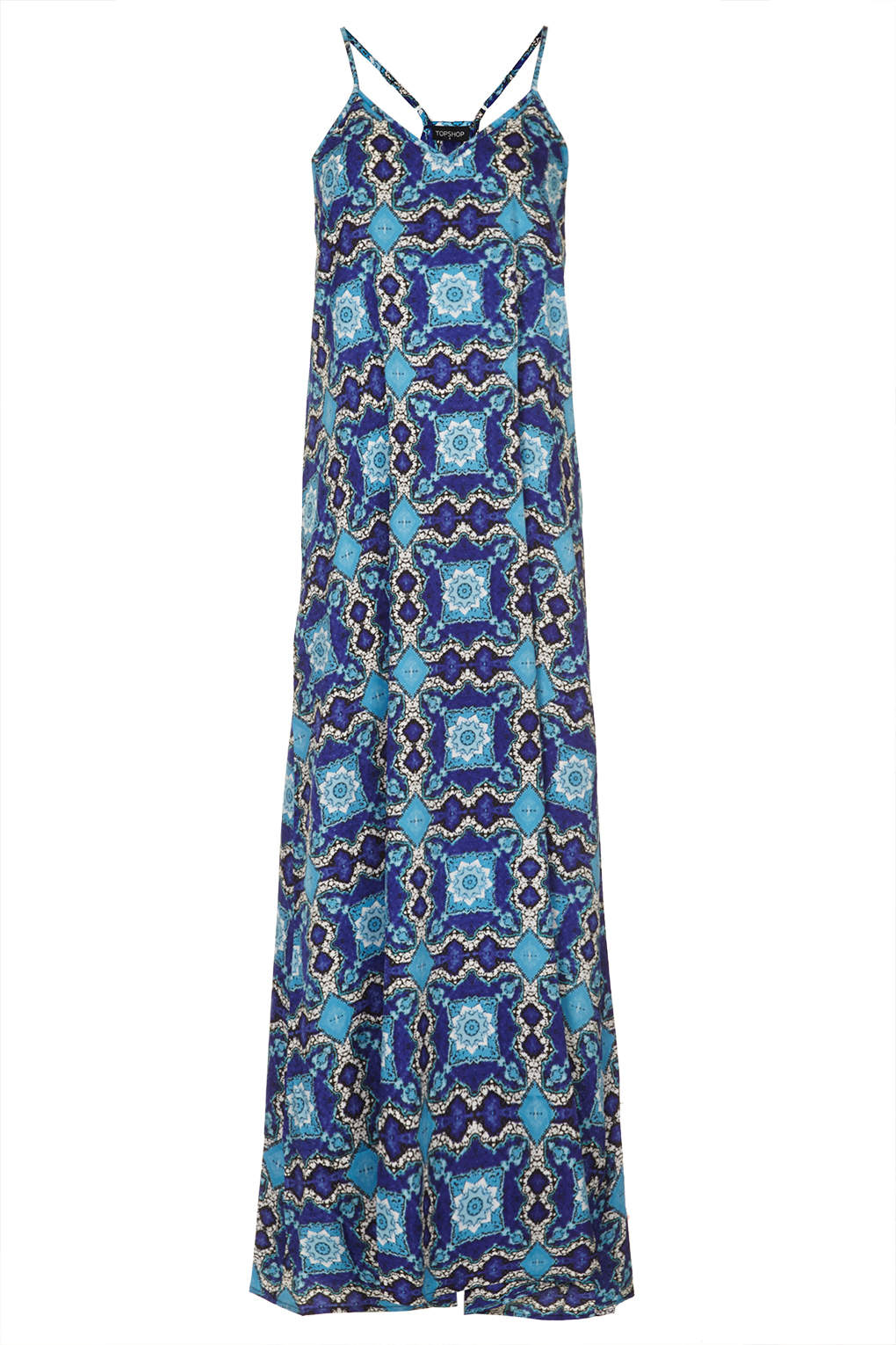 topshop blue maxi dress