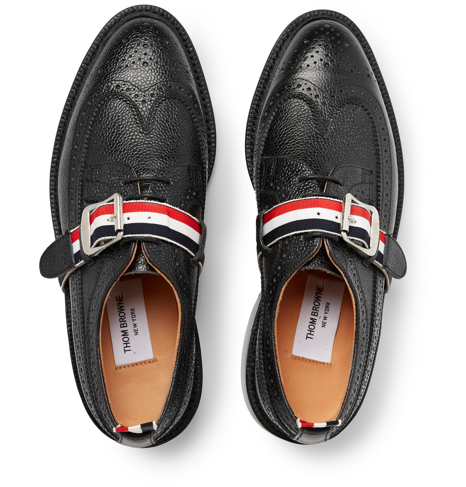 Thom Browne Leather Norwegian Split Toe Derby Shoe Black for Men - Lyst