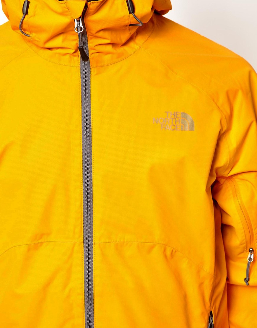 north face stratos jacket yellow