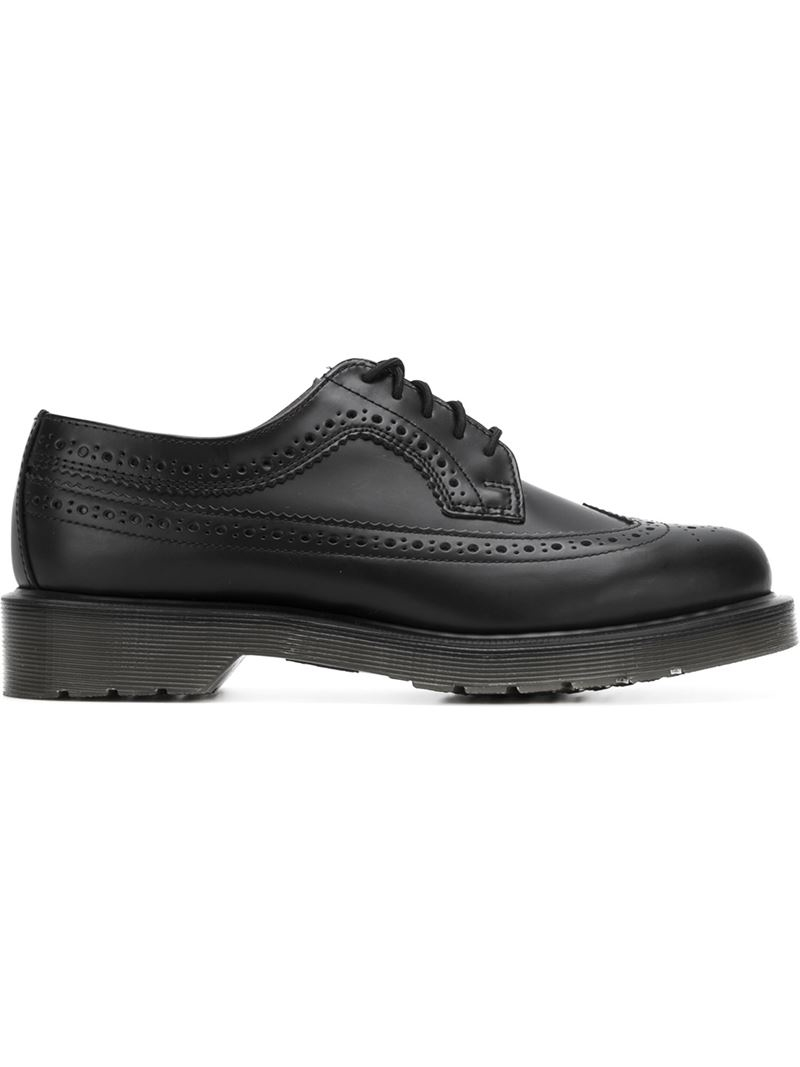 Lyst - Dr. Martens Rubber Sole Brogues in Black
