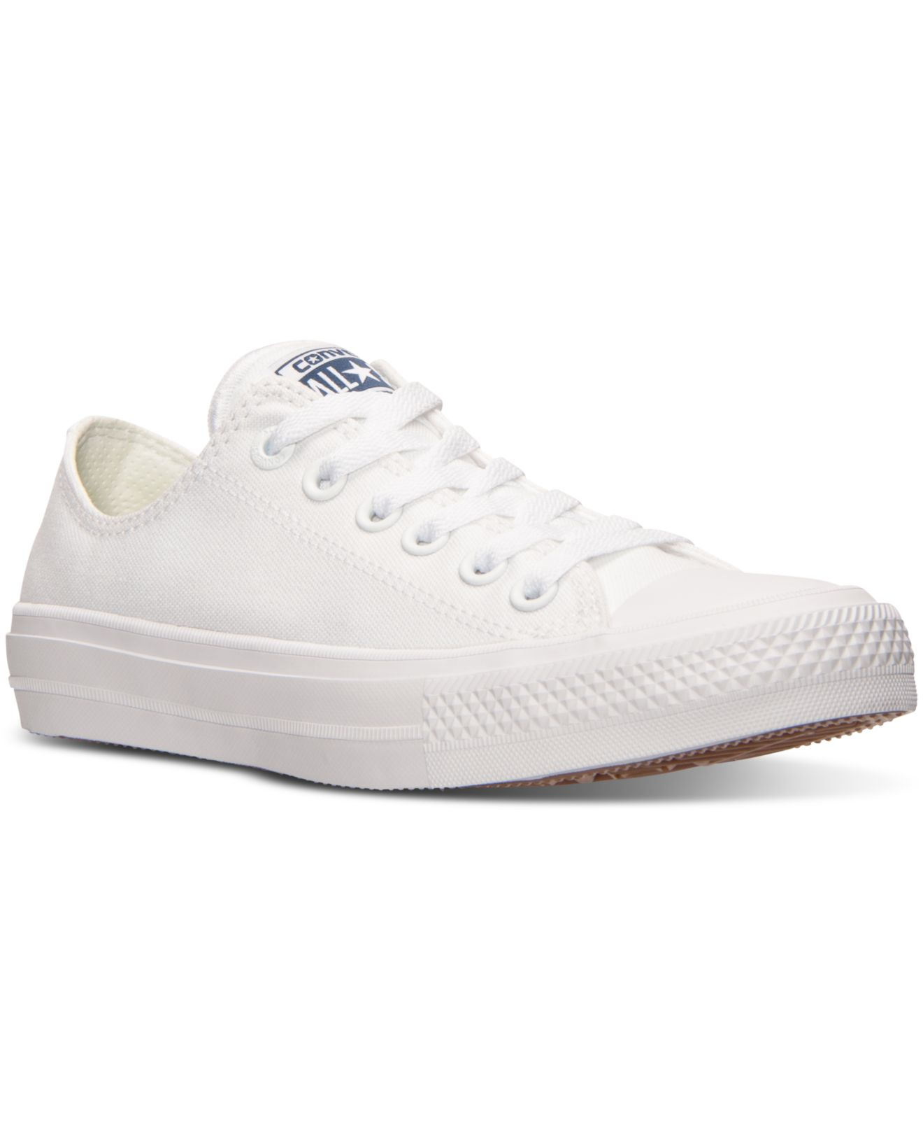 converse s chuck all ii ox casual sneakers from finish line in white lyst converse s chuck all ii ox casual sneakers from finish line in white lyst