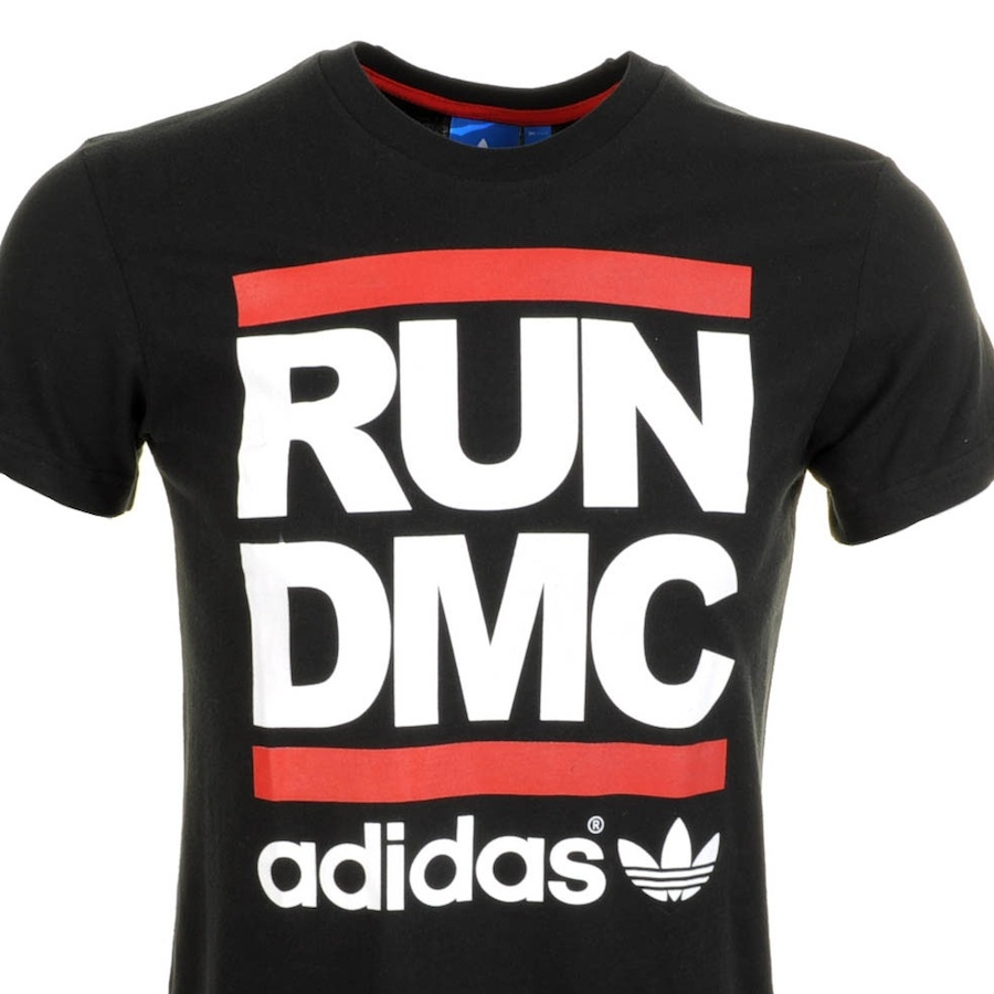 adidas Originals Run Dmc Tee T Shirt in Black for Men Lyst