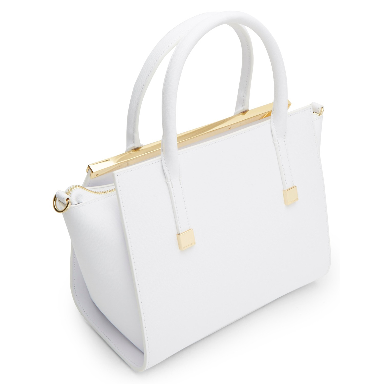 Ted Baker Trudy Leather Tote Bag in White - Lyst