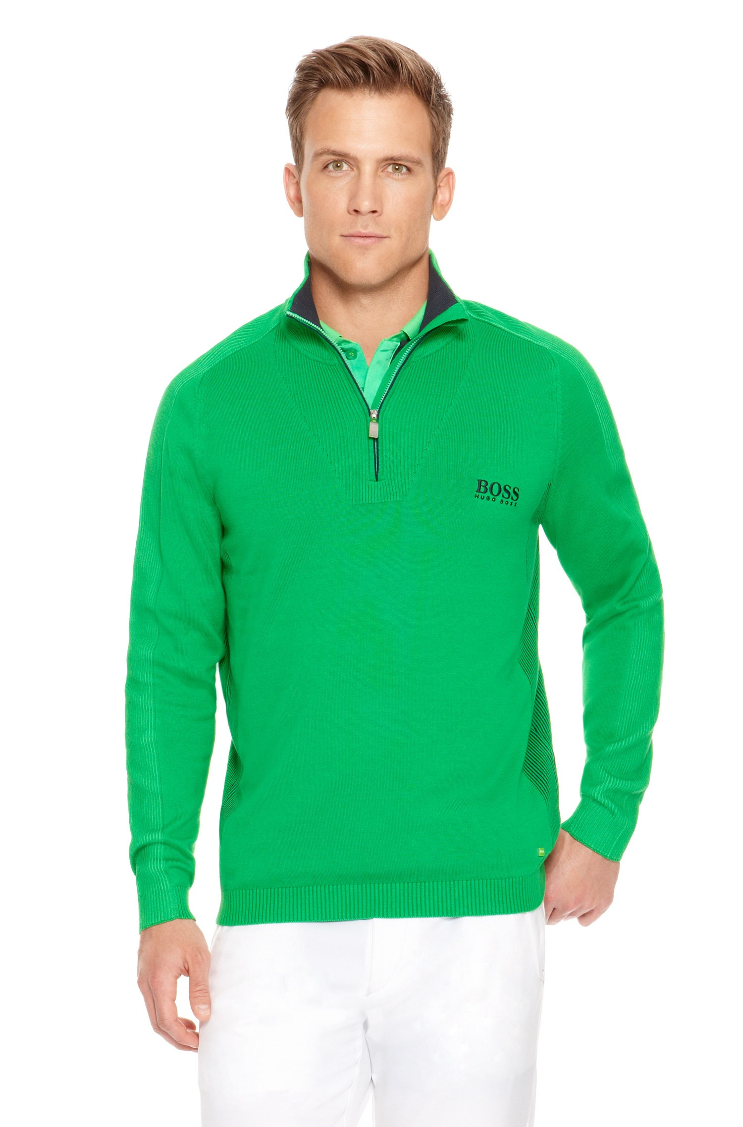 BOSS Green Golf Sweater Zelchior Pro Waterrepellent in Green for Men - Lyst