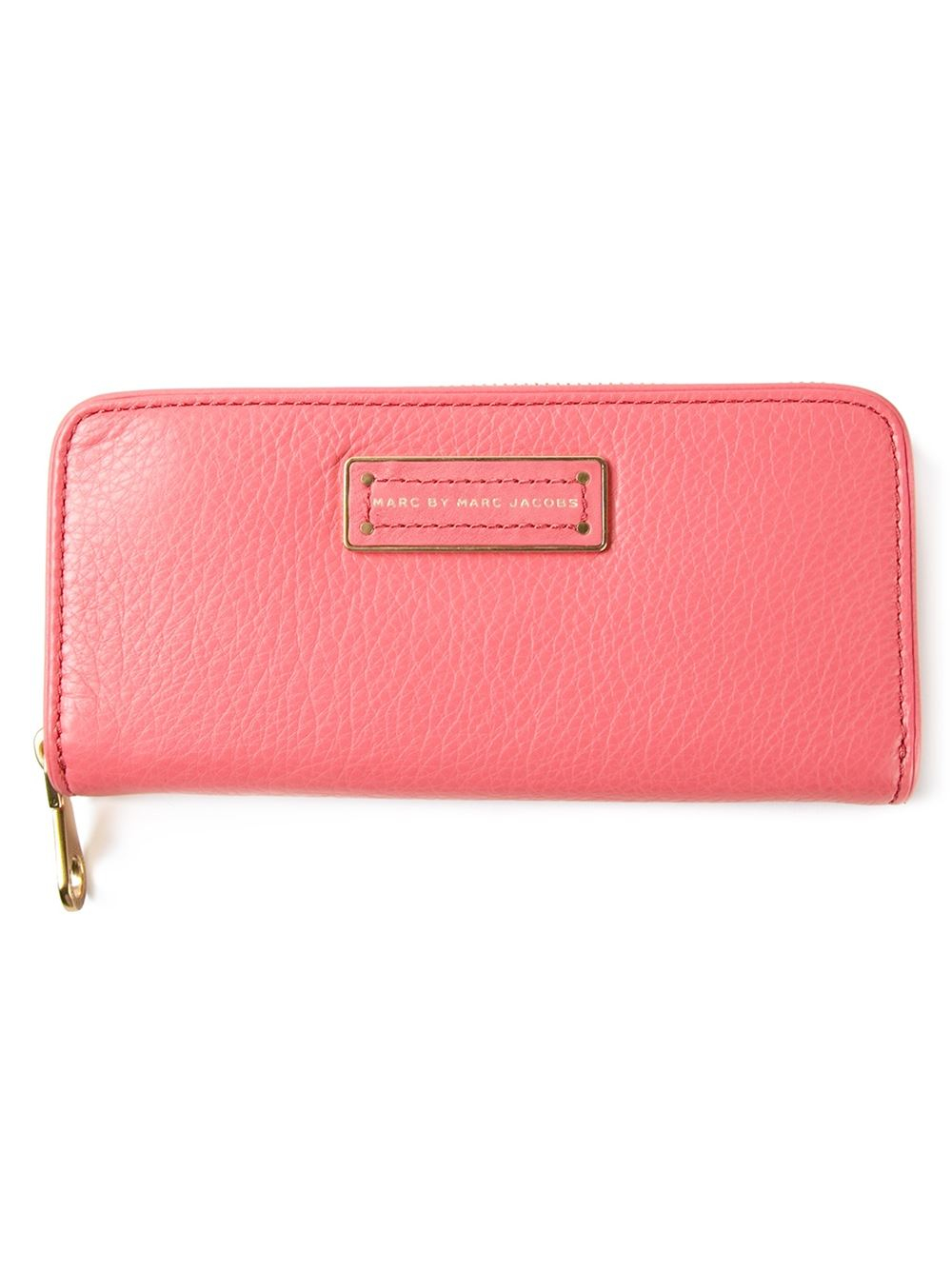 Marc By Marc Jacobs 'Too Hot To Handle Large Zip Around' Wallet in Pink