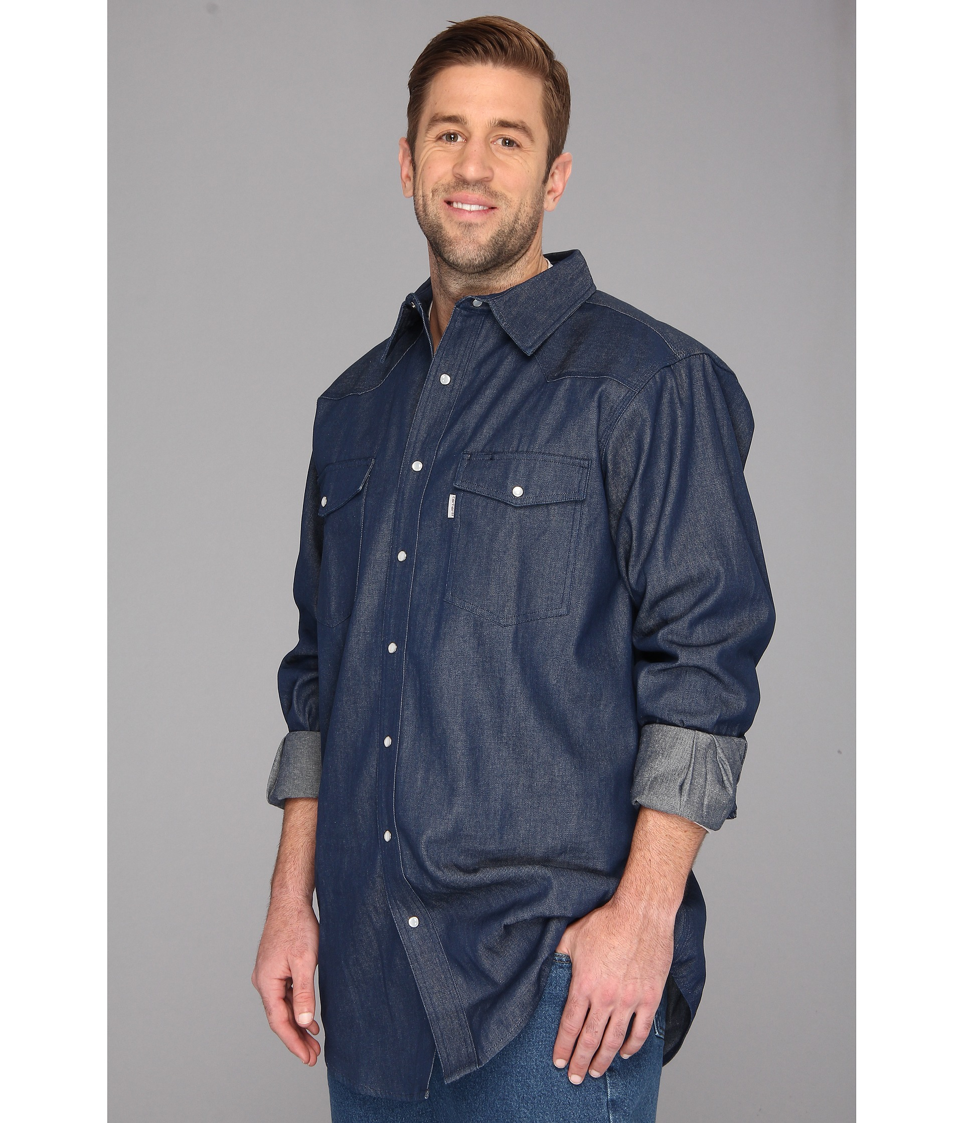 carhartt ironwood denim work shirt