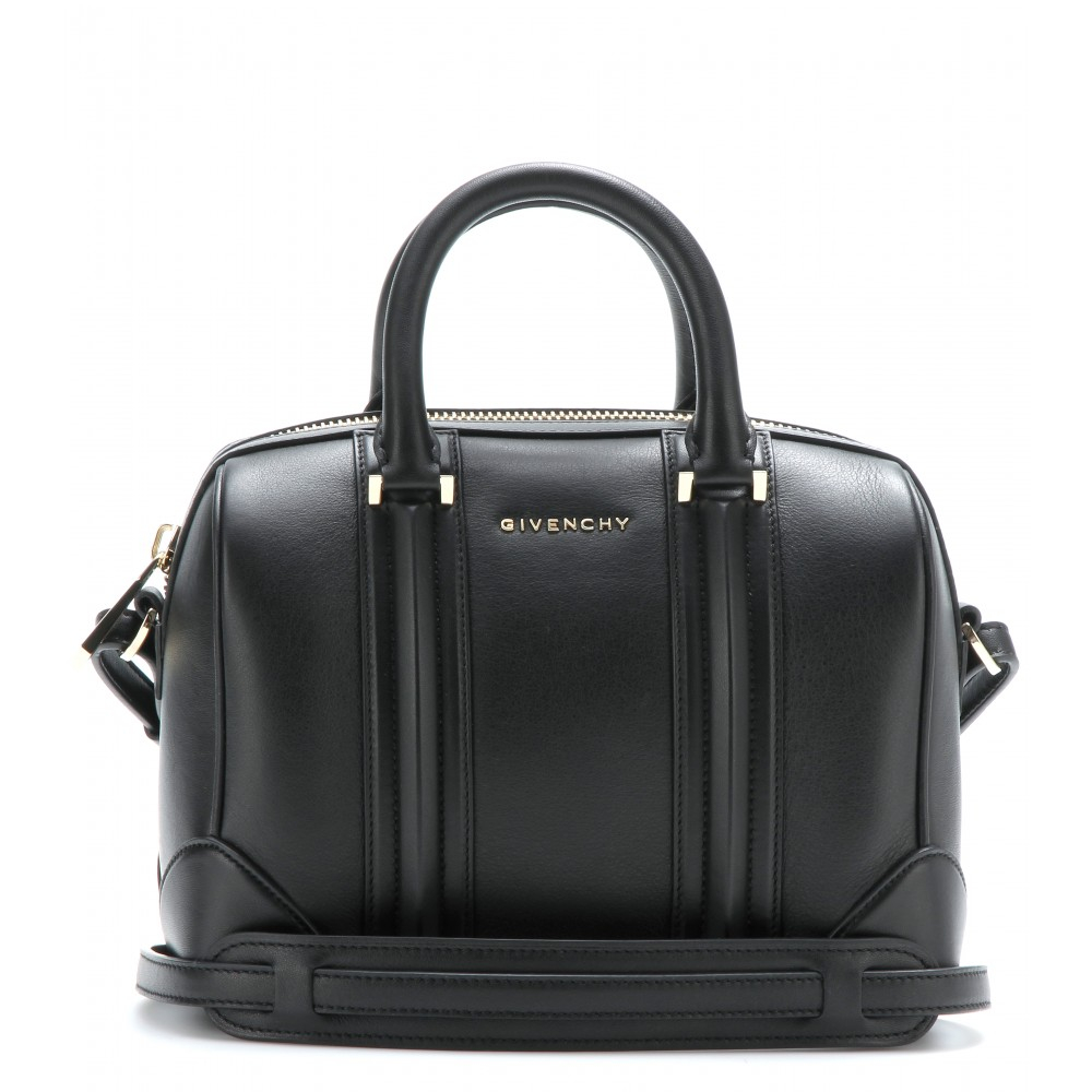 Givenchy Pre-owned Black Lambskin Lucrezia Mini Bag in Black | Lyst