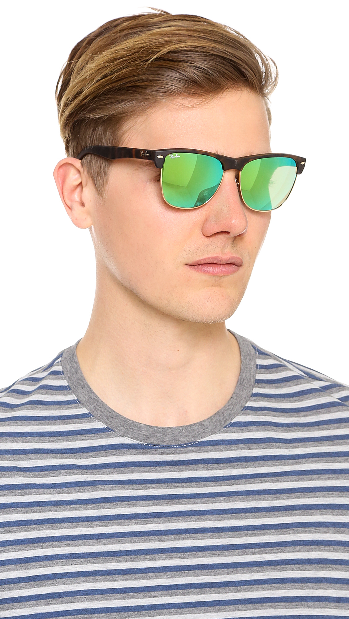 ray ban clubmaster mirrored lenses