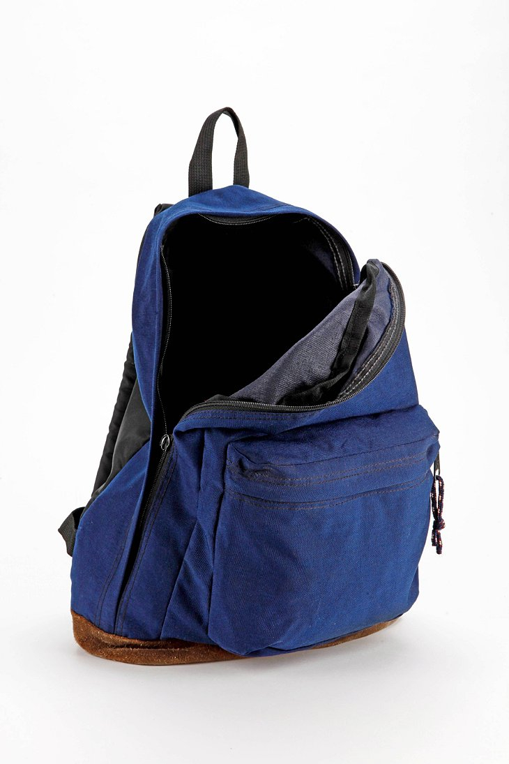 Urban Outfitters navy canvas backpack Urban Outfitters BDG Blue Polka Dot Cotton Canvas School  main image 4