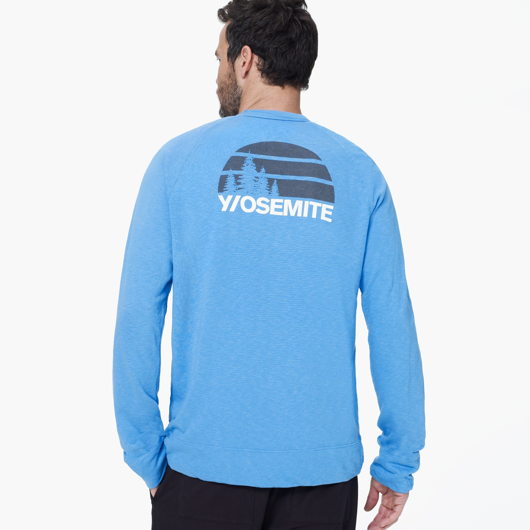 Lyst - James Perse Yosemite Vintage Fleece Sweatshirt in Blue for Men