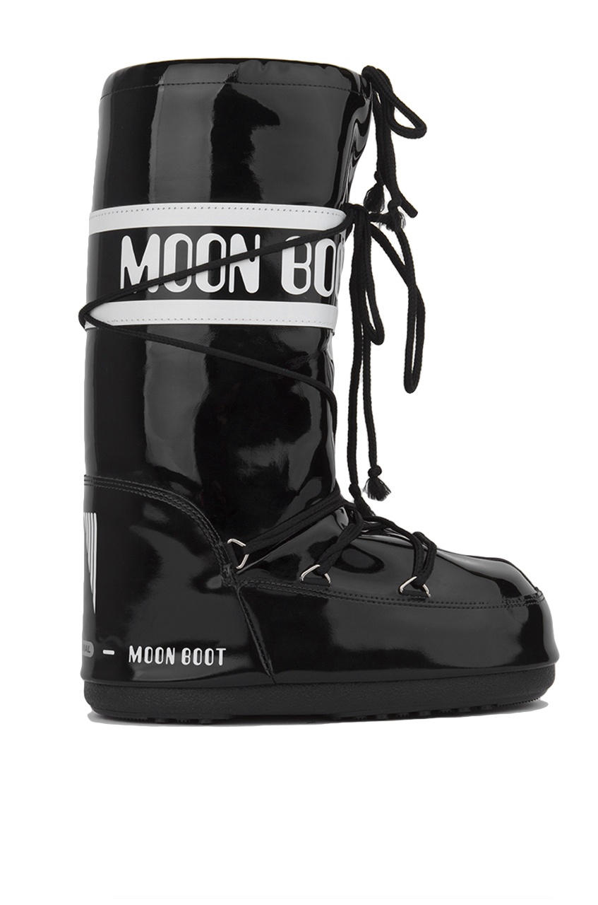 Tecnica Tecnica Vinyl Moon Boots in Black/White (Black) - Lyst