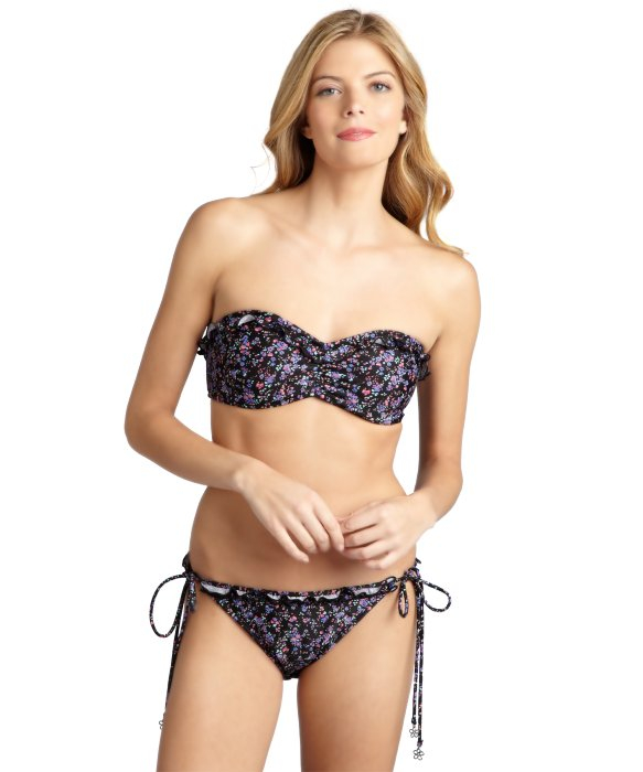 Cut off clit and balls Ruffle string bikini