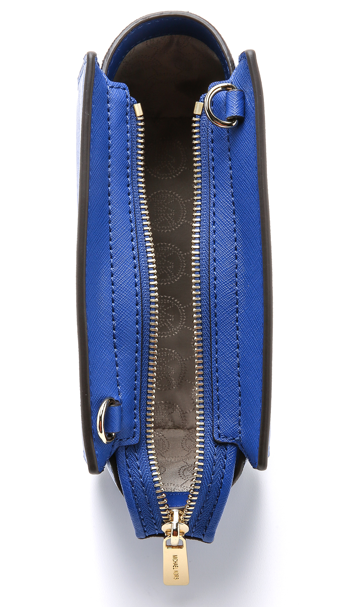 MICHAEL Michael Kors Selma Stud Medium Leather Messenger Bag, Blue