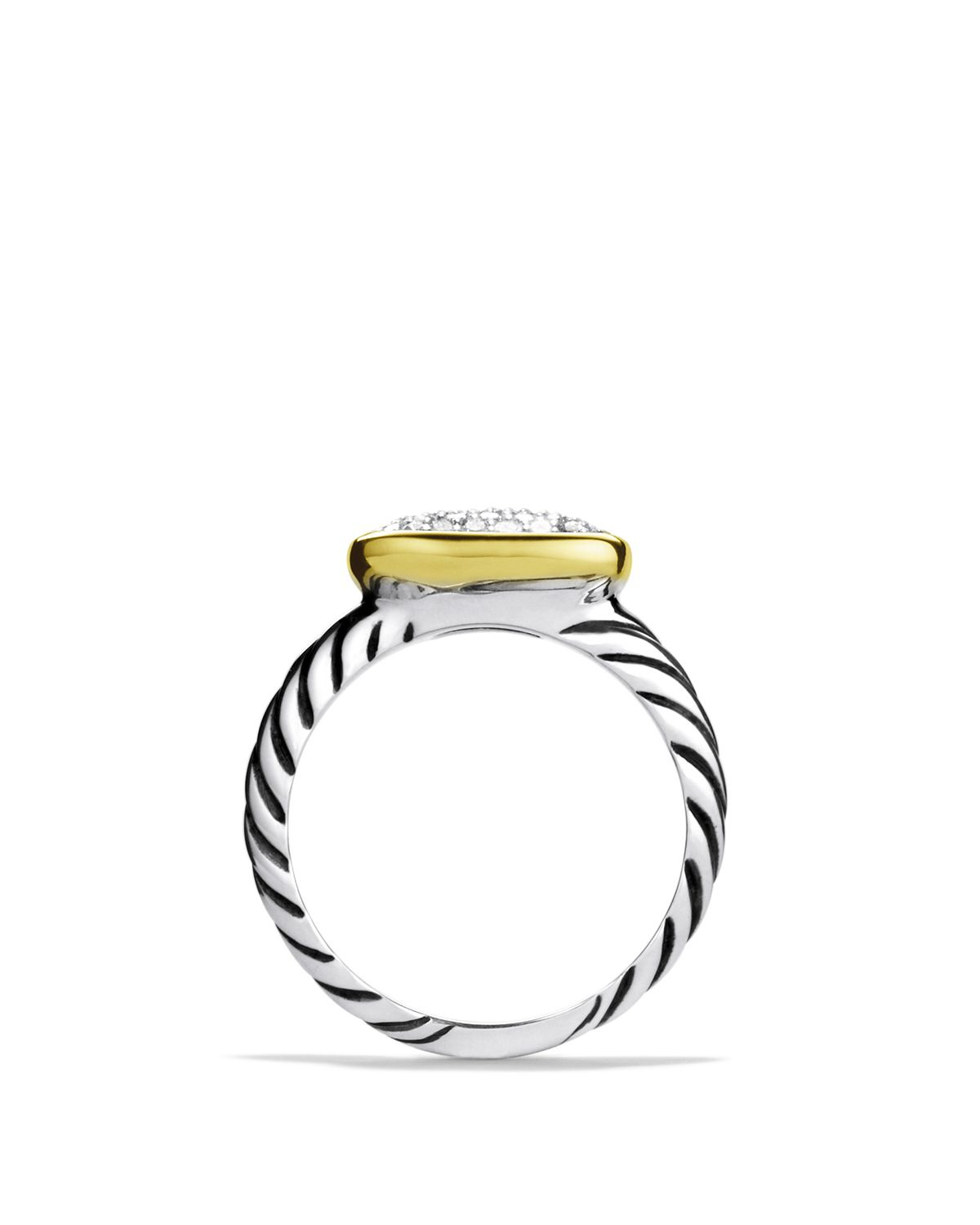 Download David Yurman Noblesse Ring With Diamonds And Gold in ...