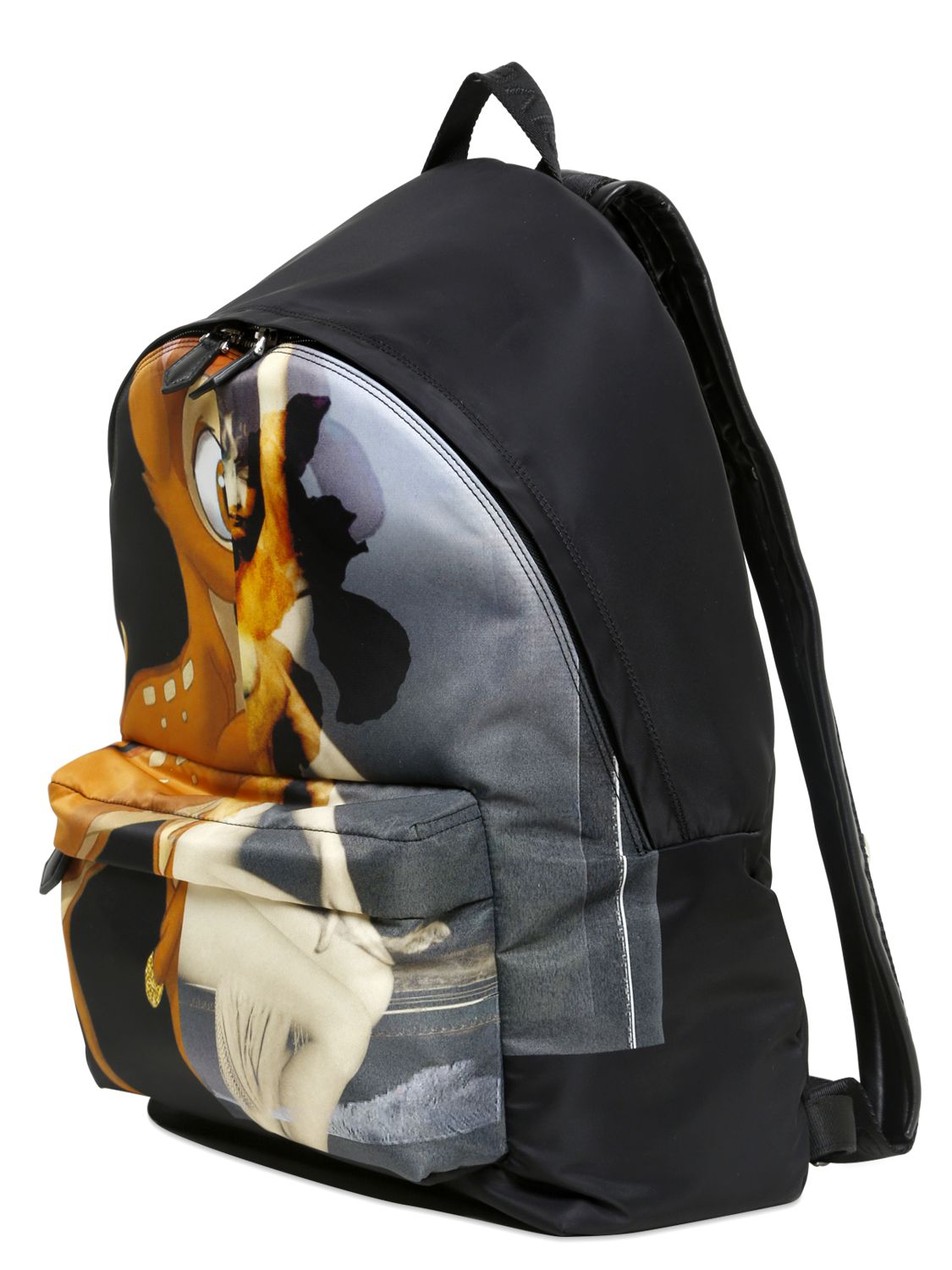Givenchy Bambi Female Form Print Nylon Backpack in Black for Men Lyst