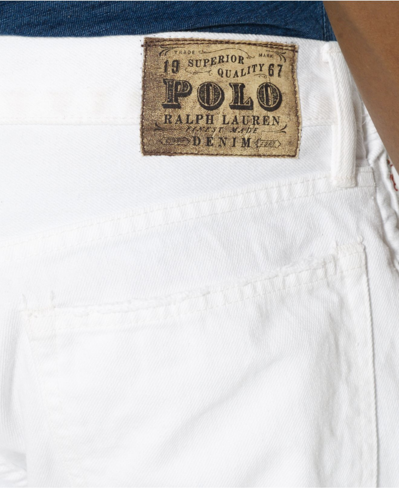 ralph lauren white jeans mens