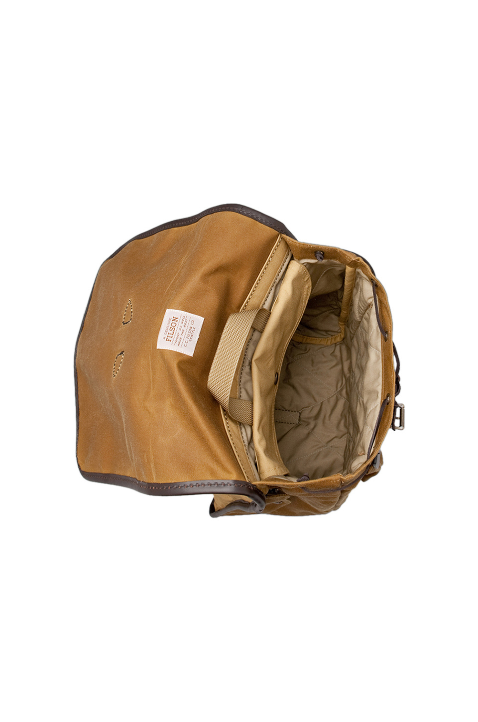 filson tin cloth backpack black