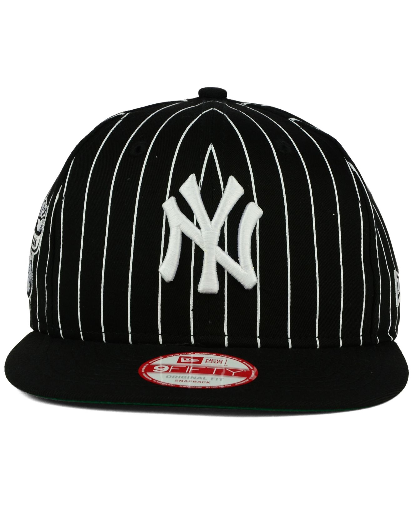 KTZ New York Yankees Vintage Pinstripe 9fifty Snapback Cap in Black for Men