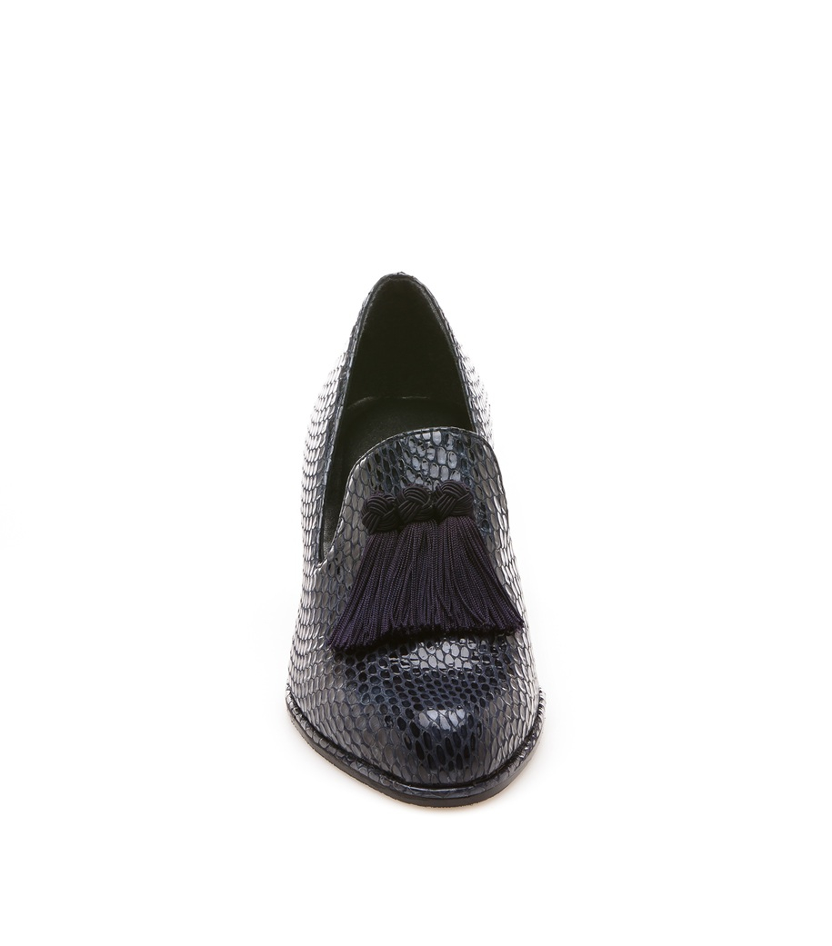 stuart weitzman razmataz tassel heeled loafer