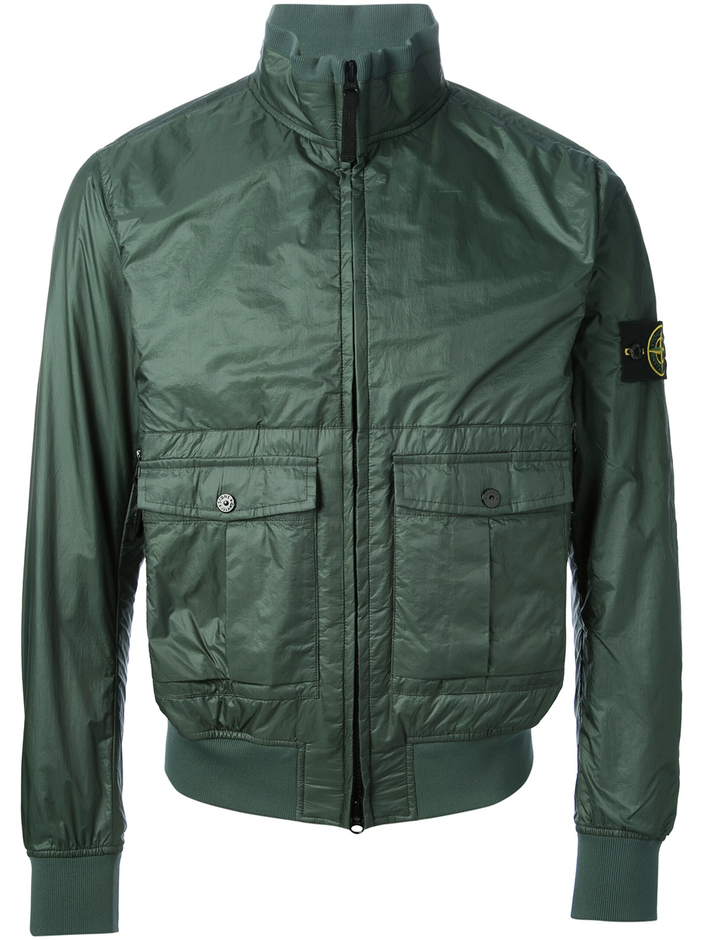 Lyst Stone Island Padded Field Jacket in Green for Men