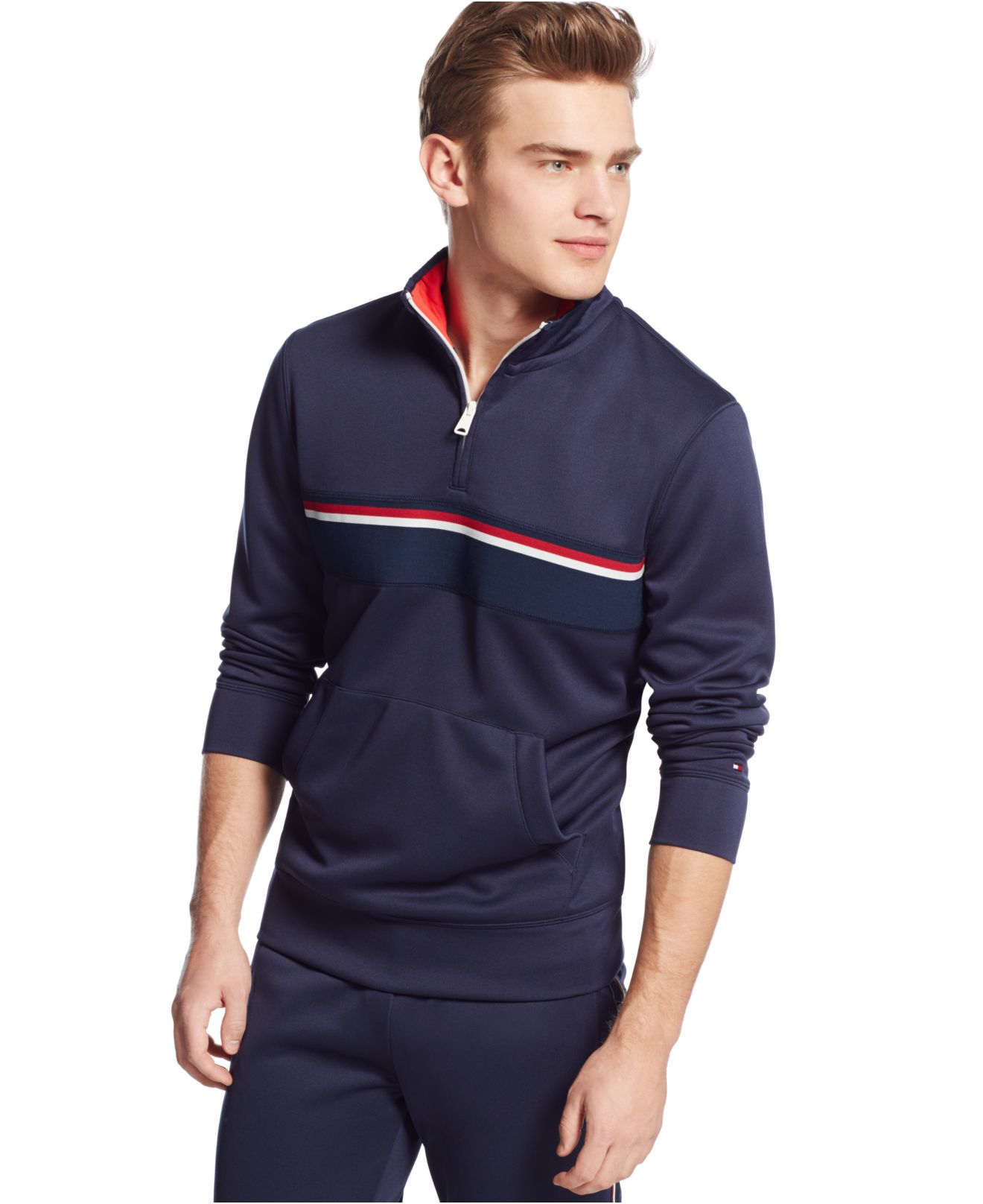 tommy hilfiger quarter zip pullover