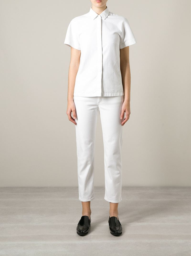 Acne Studios 'row' Cropped Jeans in 
