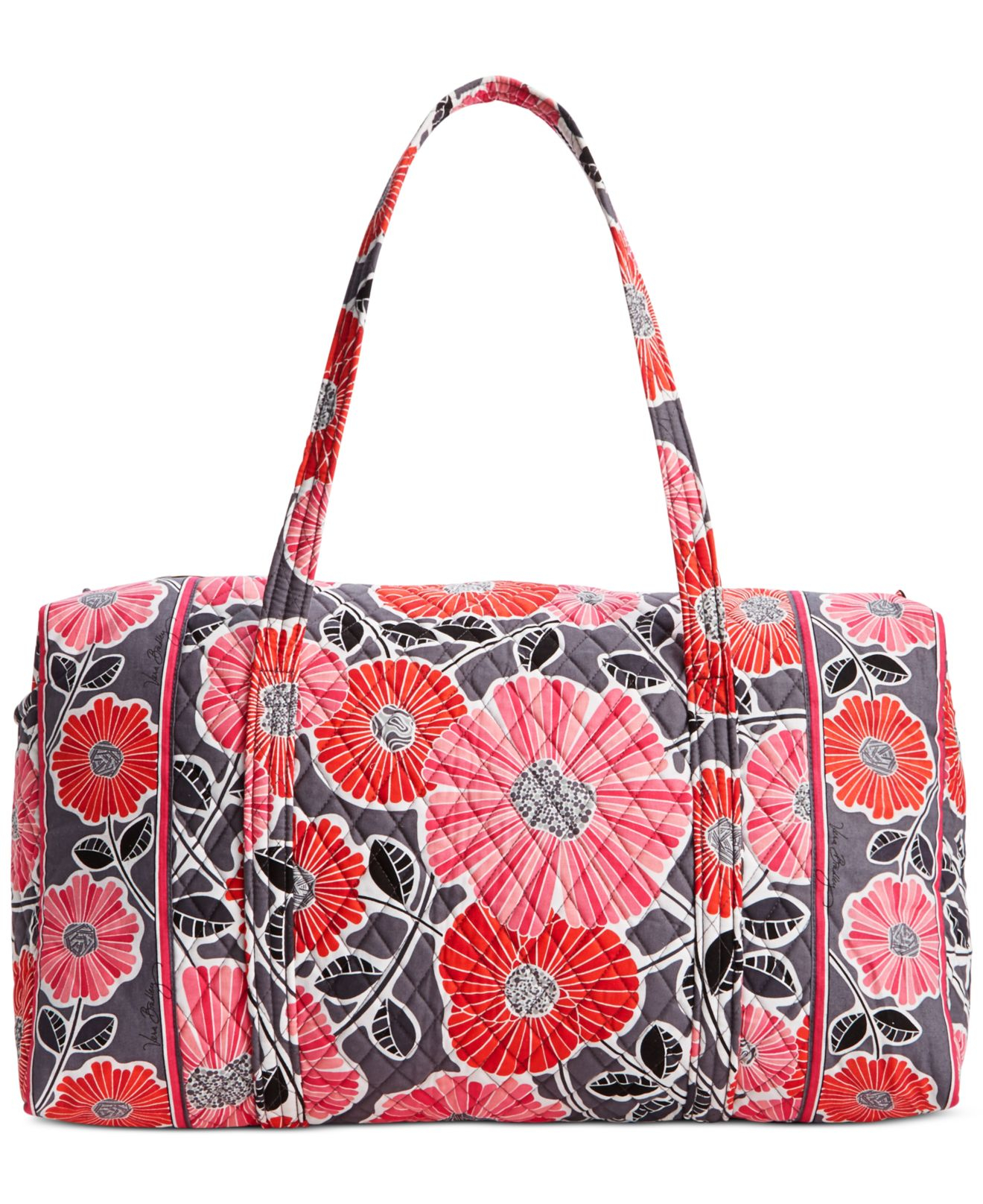 Vera Bradley Cotton Large Duffle Bag in Red - Lyst