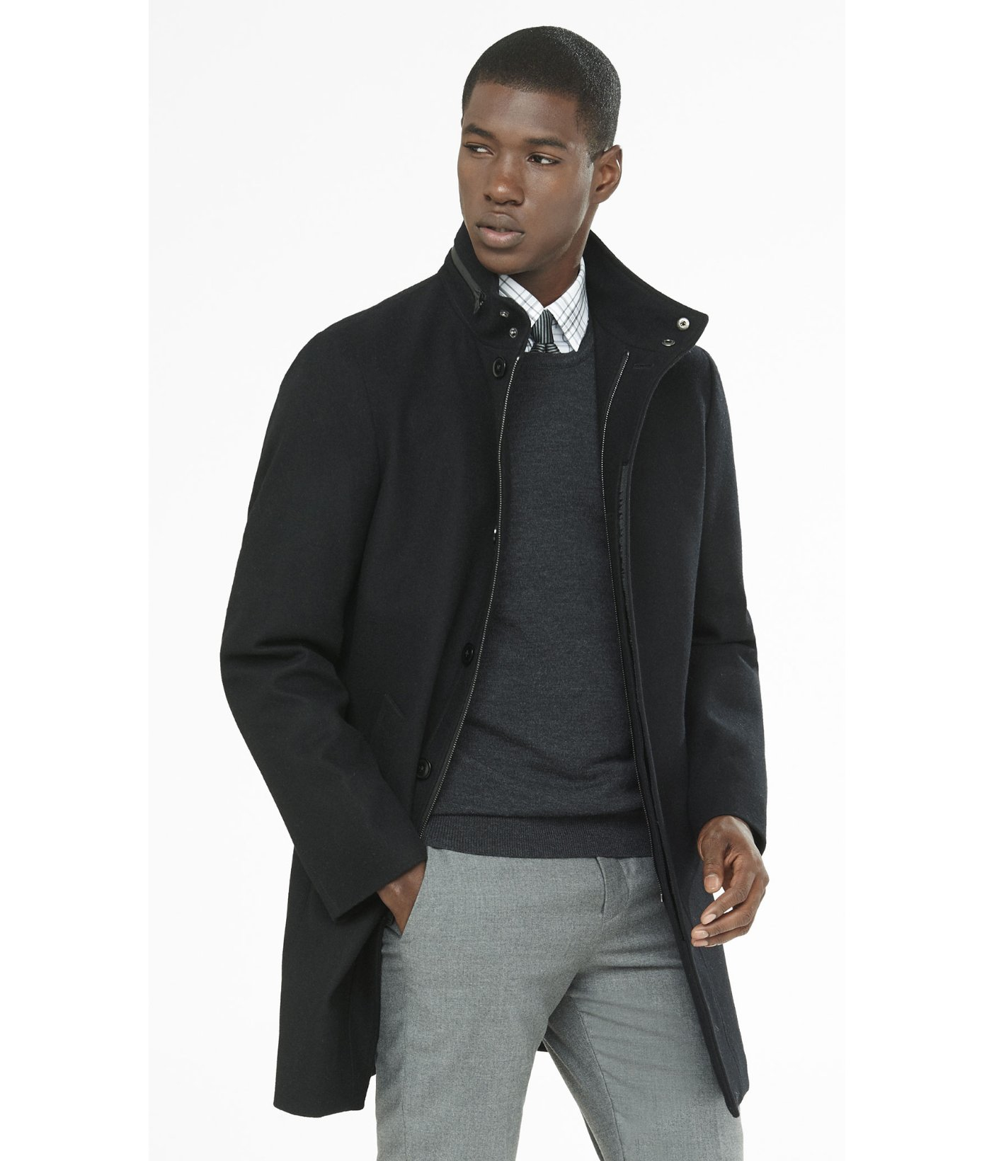 coat stand up collar