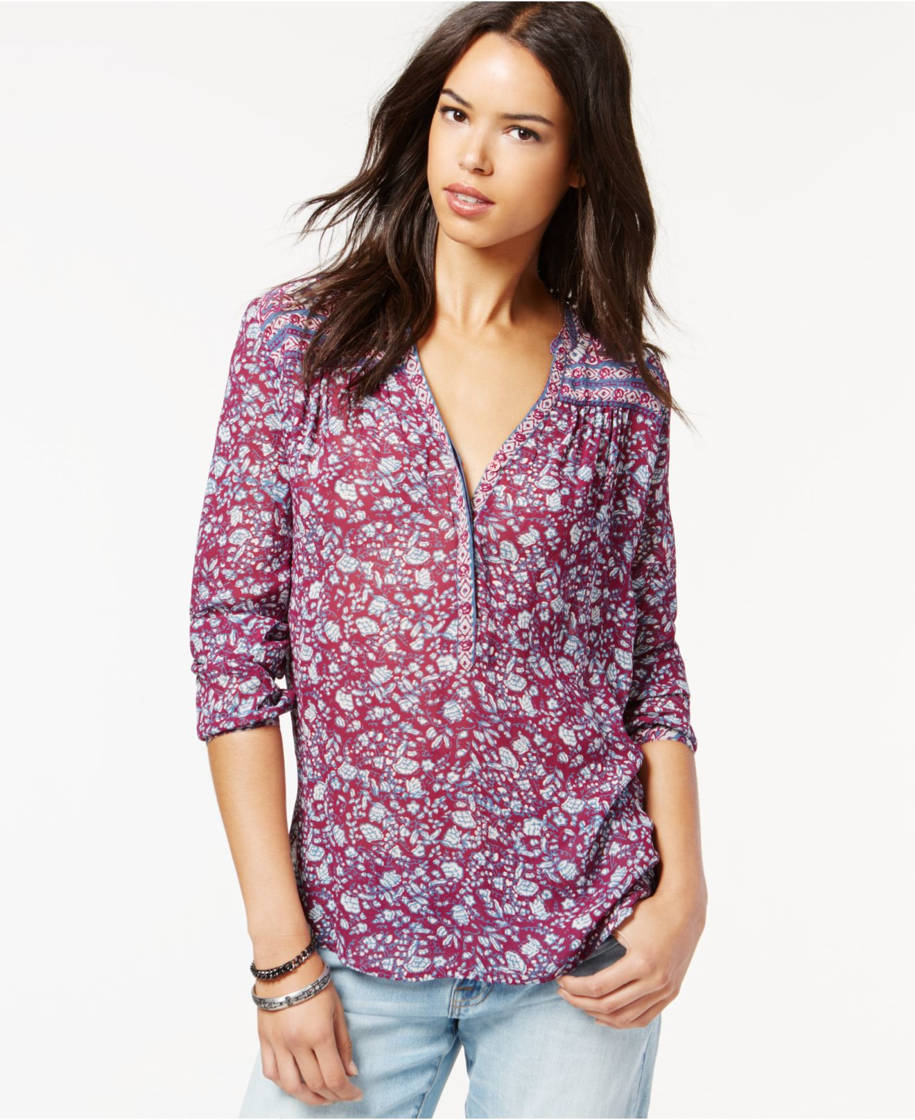 lucky brand long sleeve tops