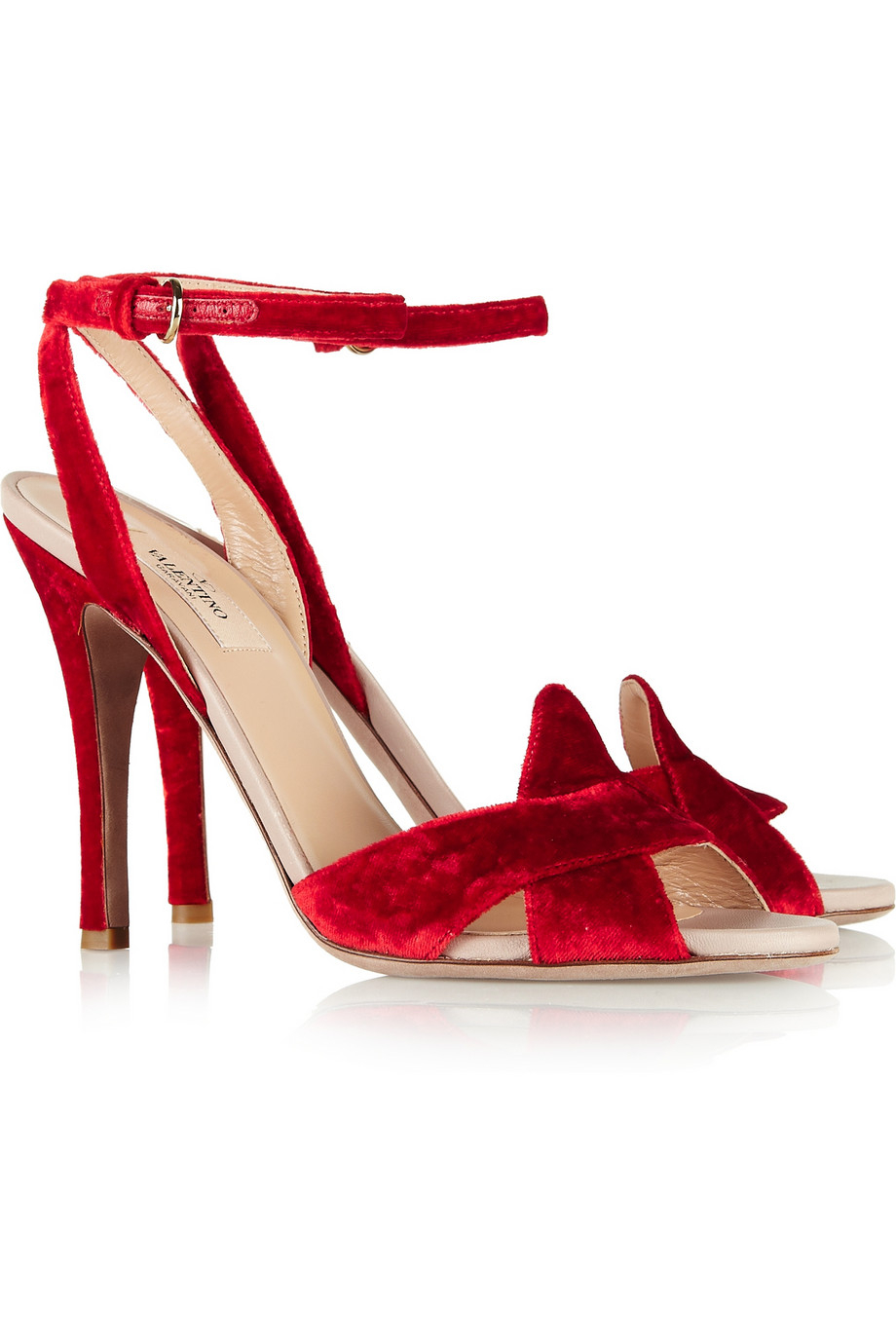 valentino velvet sandals