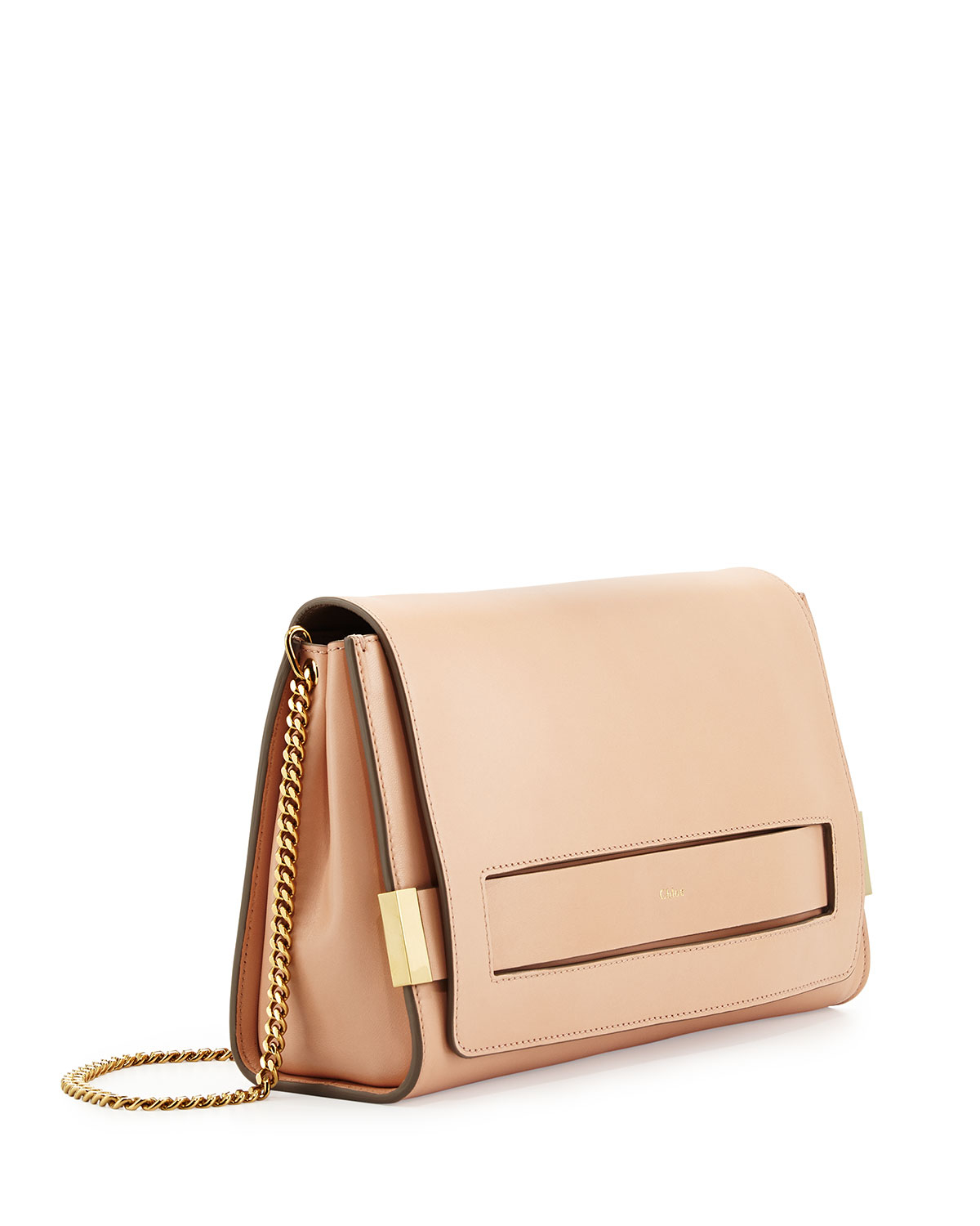 pink purse with chain strap