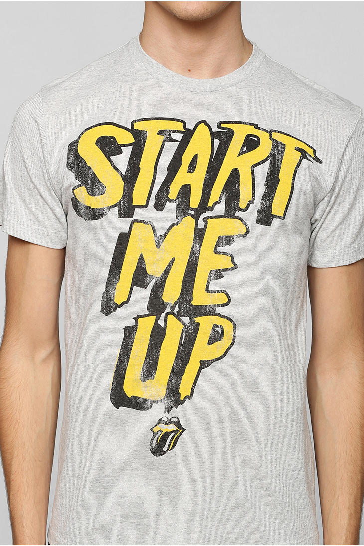 Urban Outfitters Rolling Stones Start Me Up Tee in White for Men 