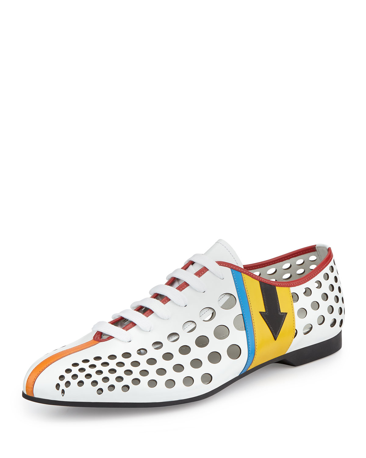 prada mens sneakers prada runway perforated lace up sneaker in white for prada mens sneakers prada runway perforated lace up sneaker in white for