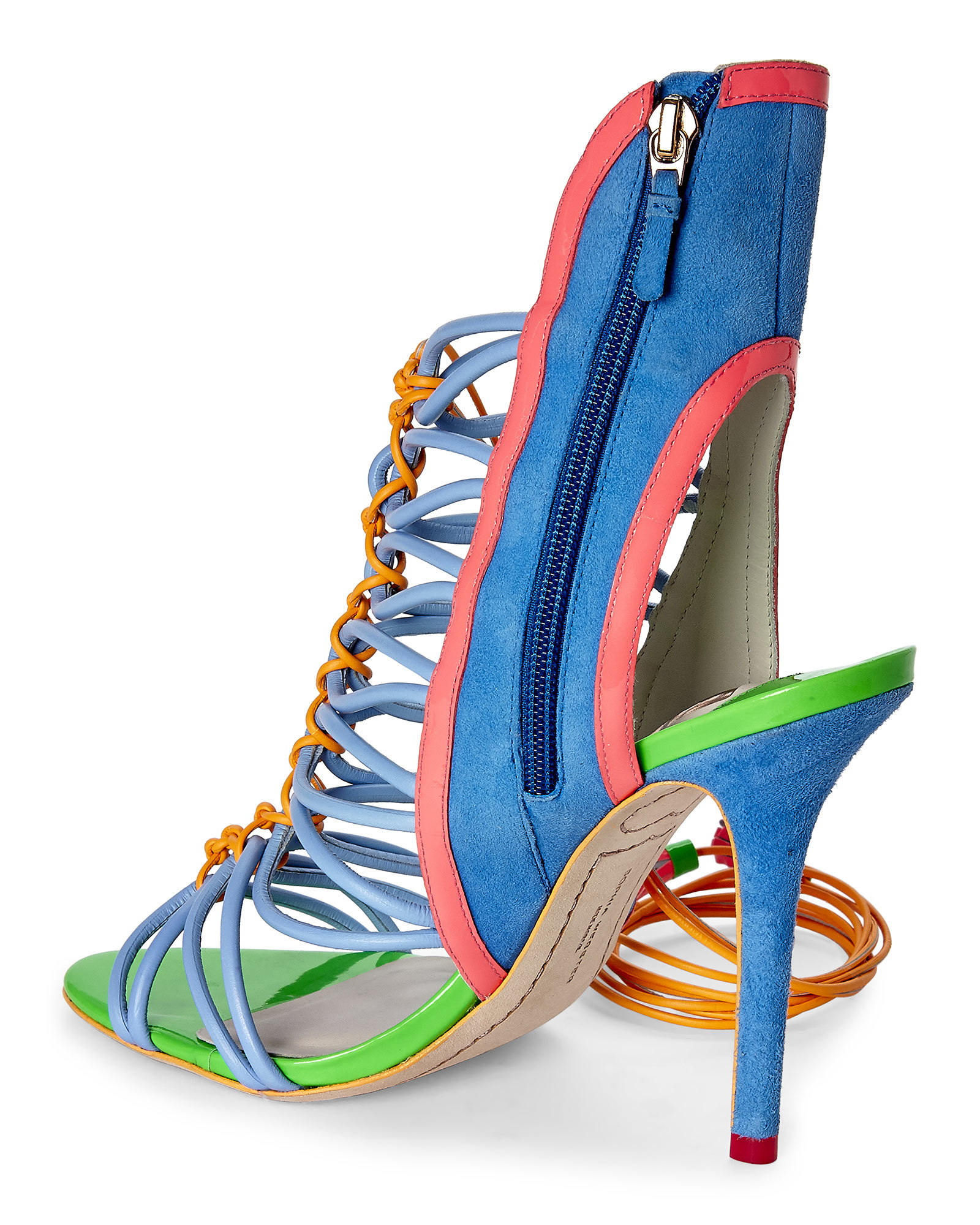 Sophia Webster Lacey MultiStrap Sandals in Blue Lyst Sophia Webster Lacey MultiStrap Sandals in Blue Lyst