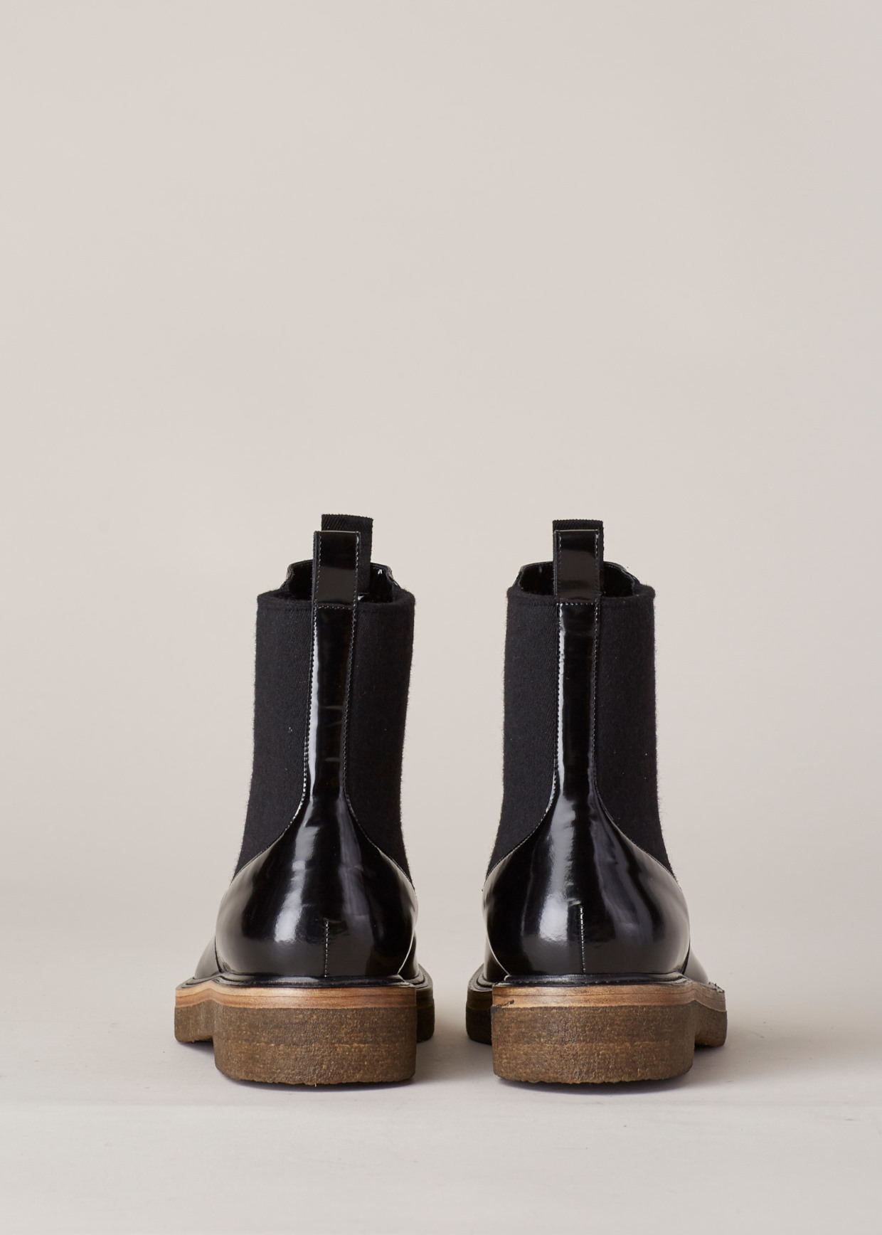 dries van noten pull up chelsea boots