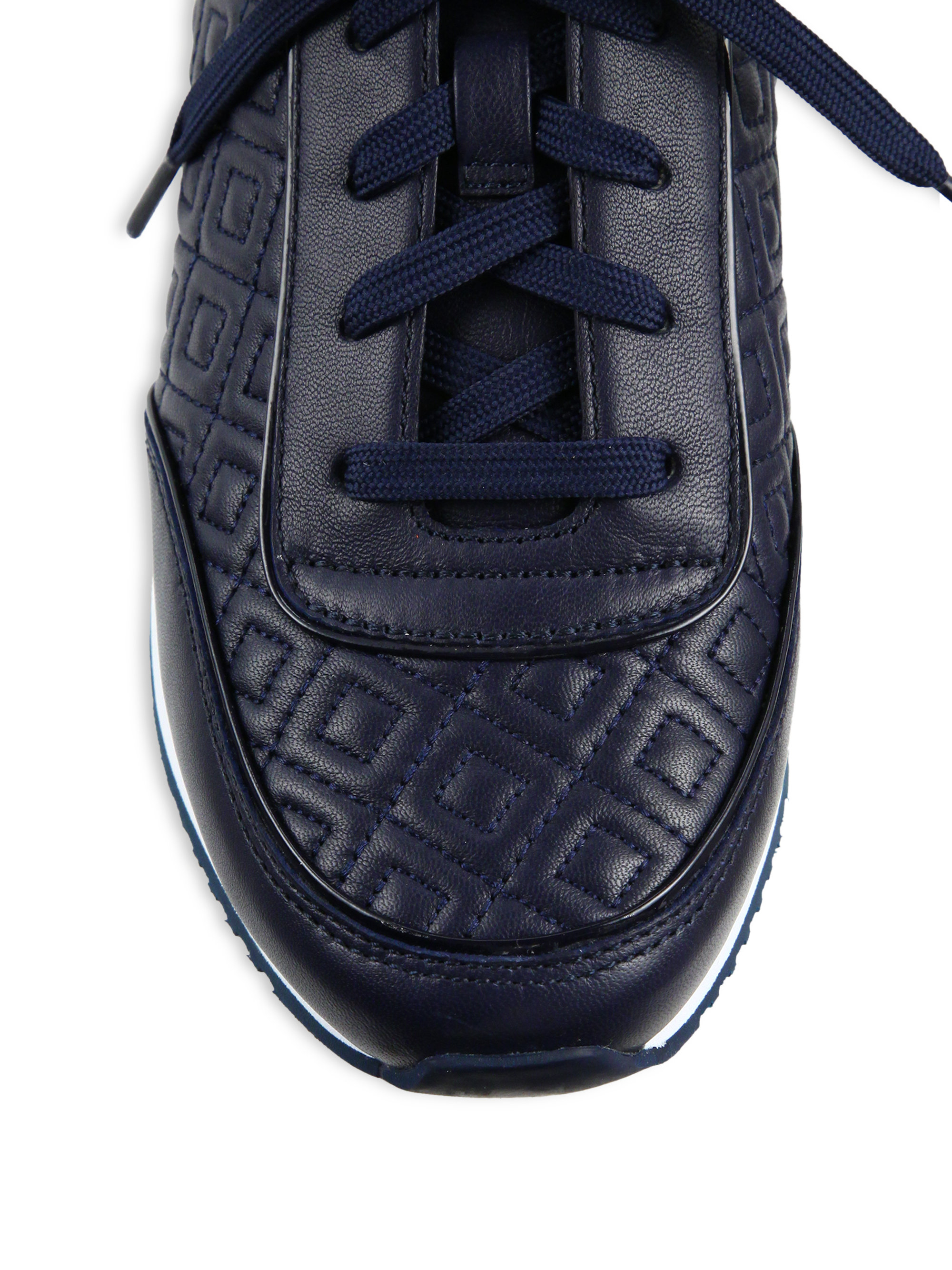 tory burch navy sneakers