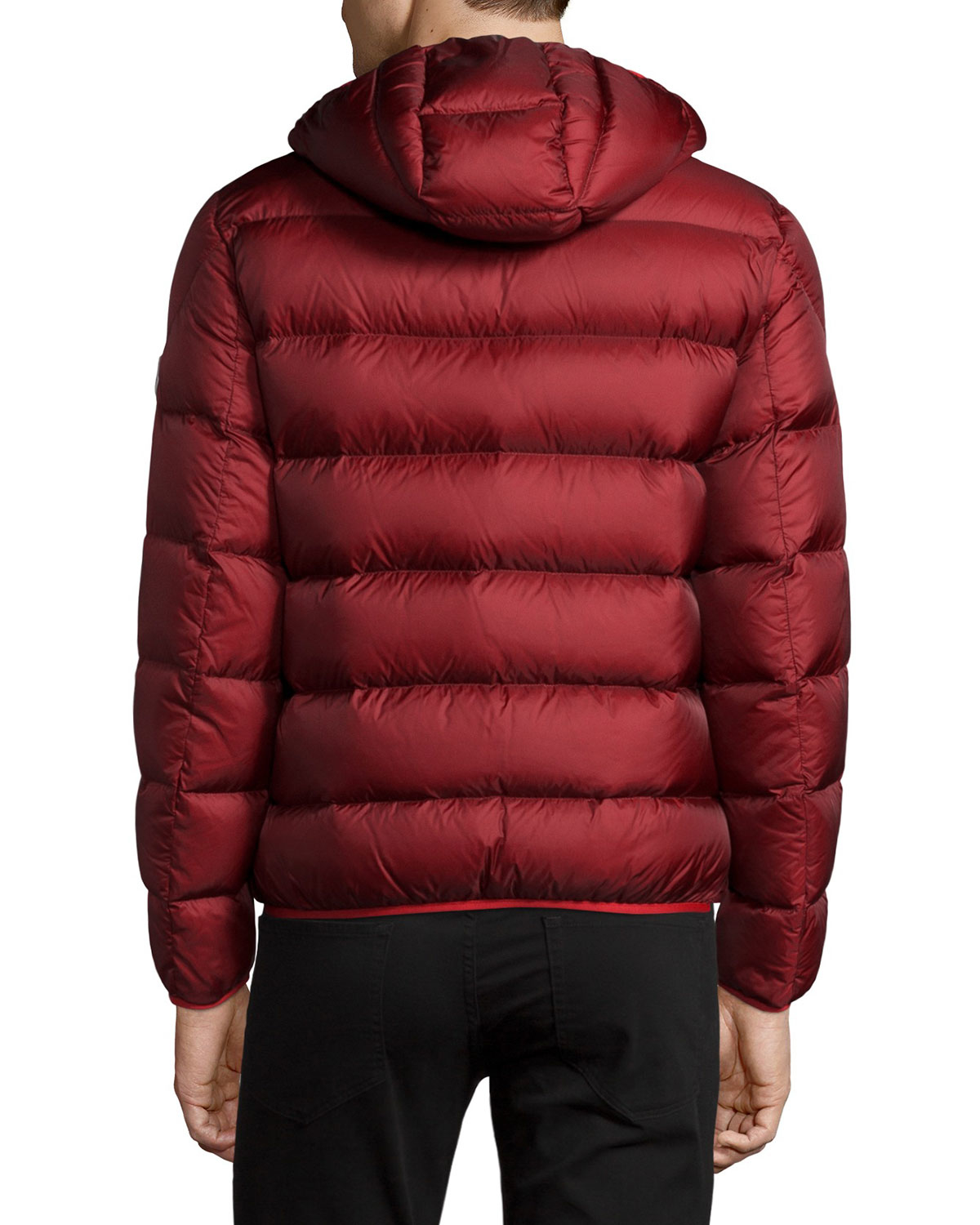 Moncler Synthetic Chauvon Hooded Puffer Jacket in Burgundy (Purple) for ...