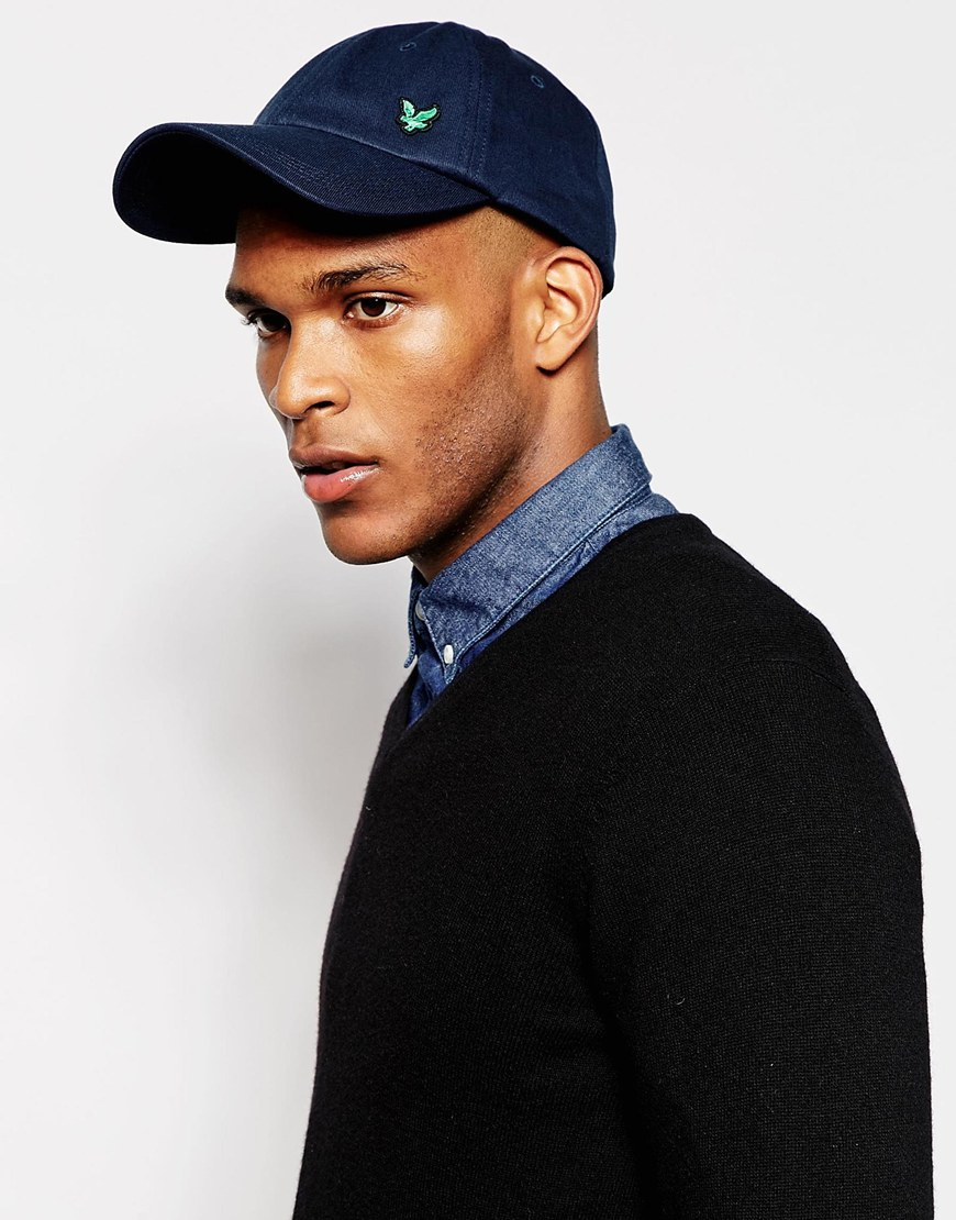 lyle and scott cap navy