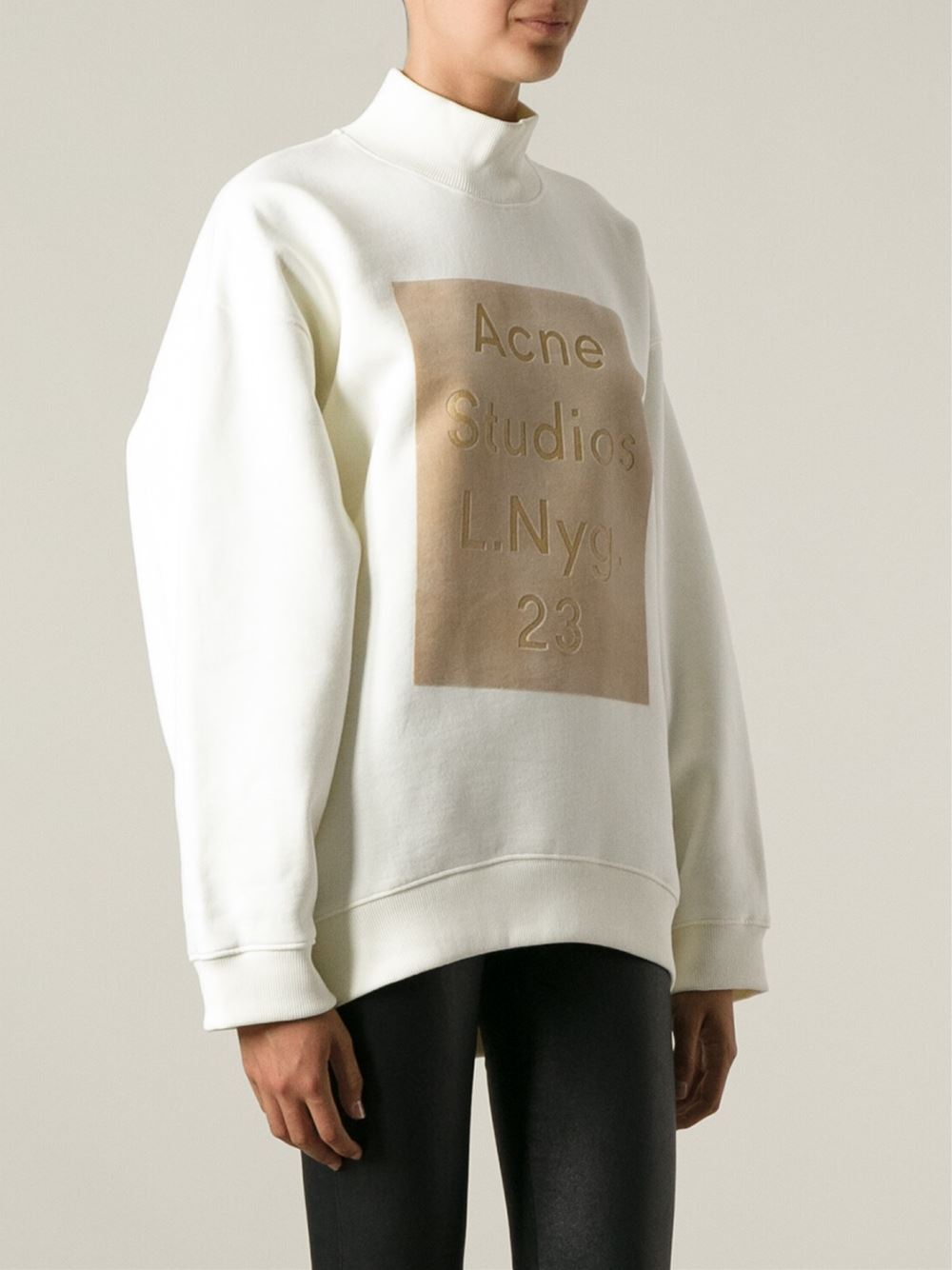 acne studios white sweatshirt