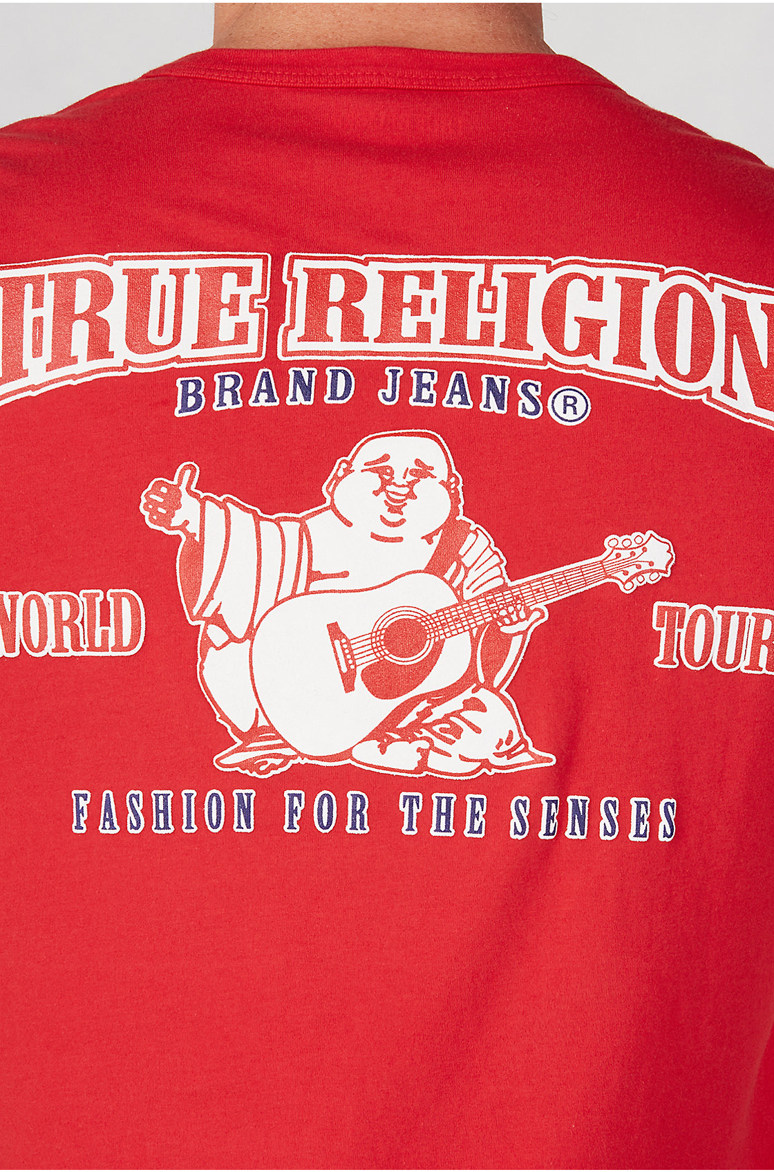 True religion Short Sleeve Graphic Tshirt in Red for Men Lyst