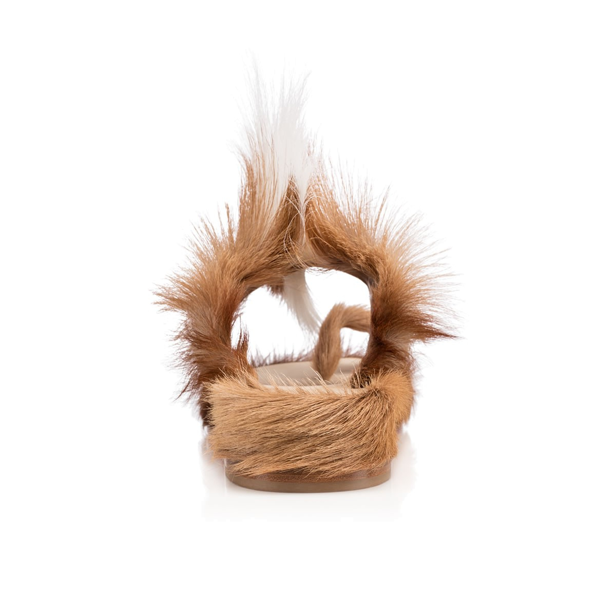 Artesur ? christian louboutin cromac beach flat Natural Fur  