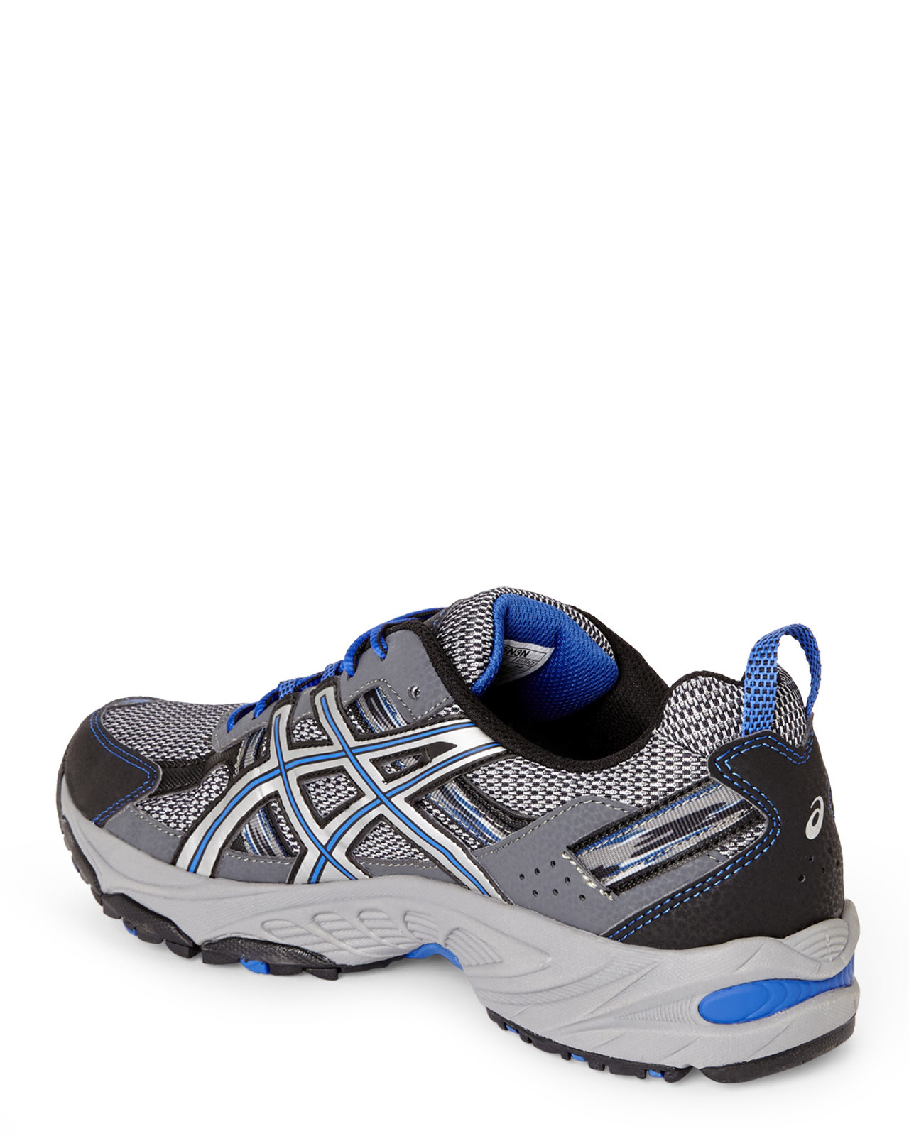 asics aggressor 1 grey royal blue