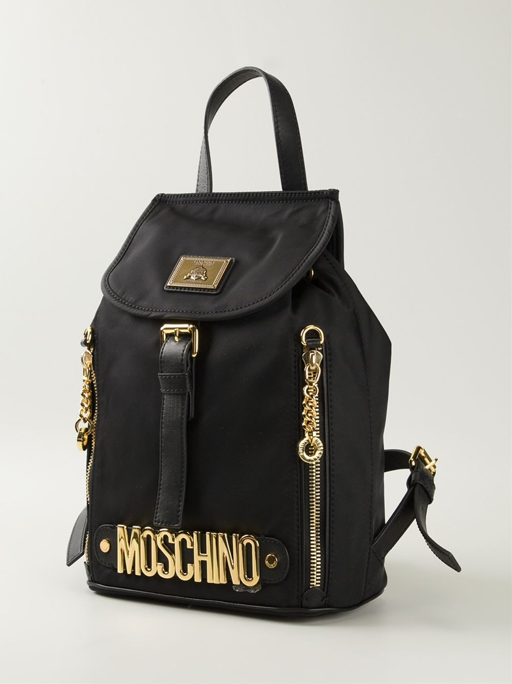 red moschino backpack