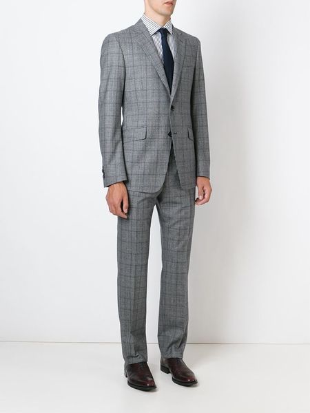 Etro Prince Of Wales Check Suit in Blue for Men (GREY) | Lyst
