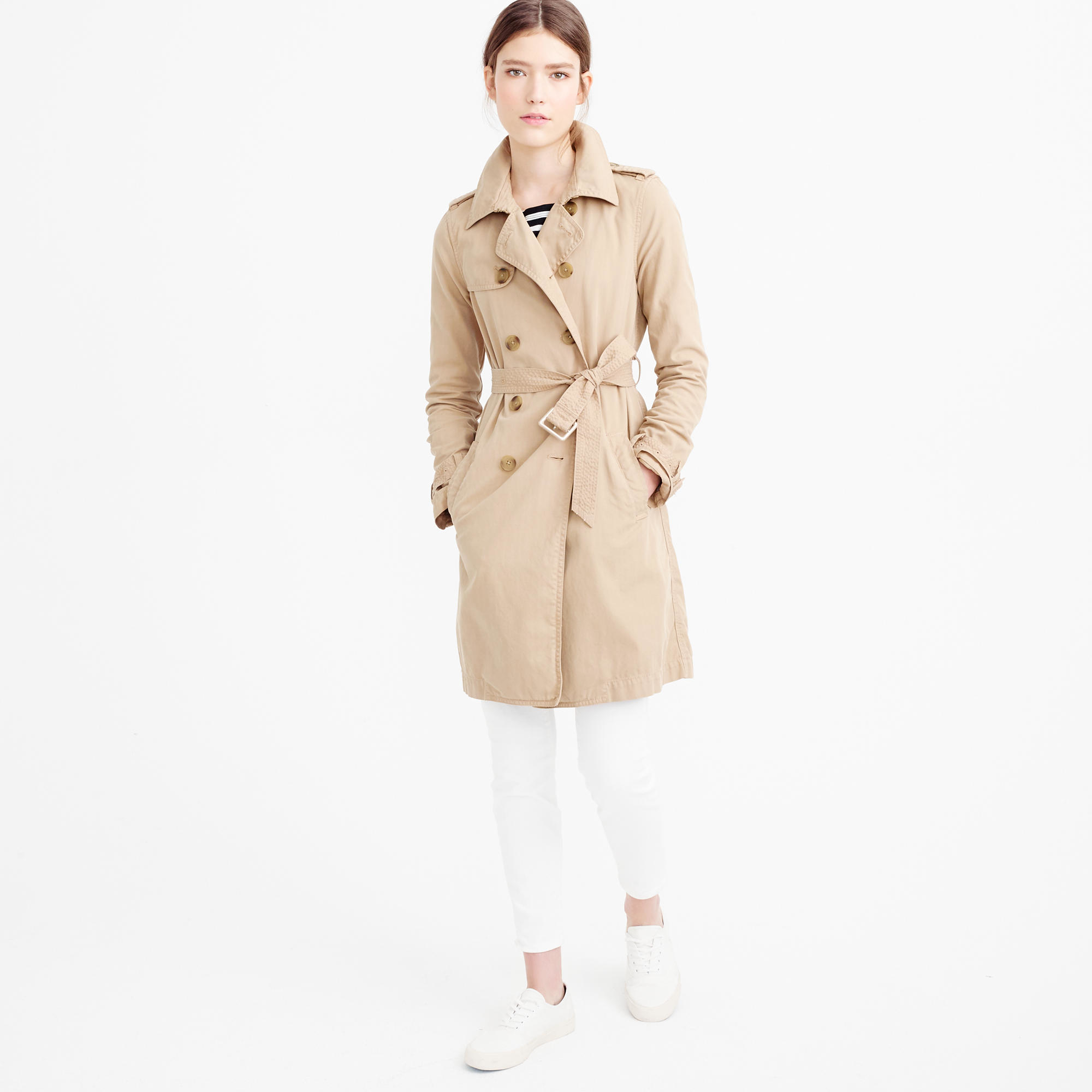 j crew women's trench coat